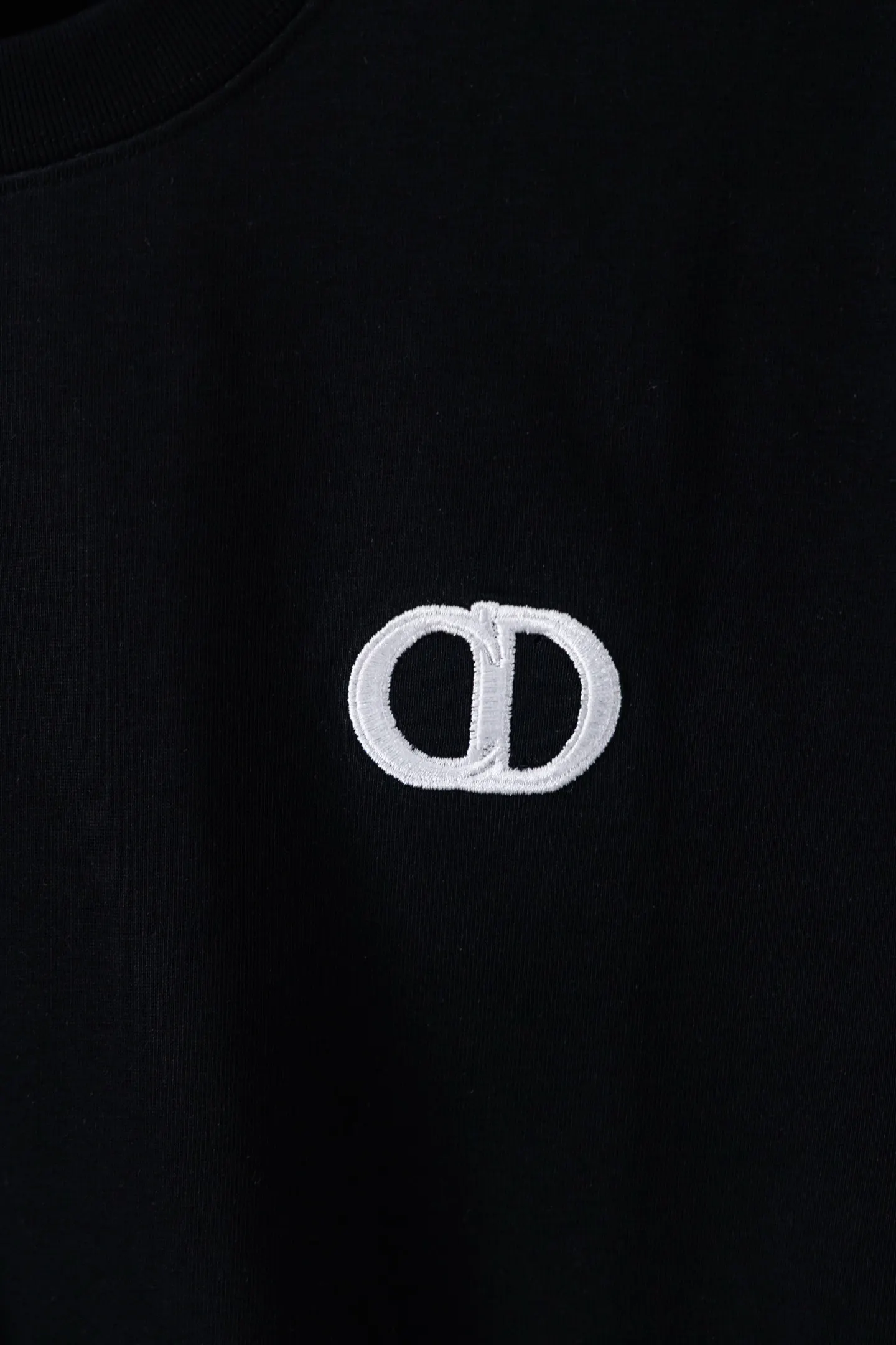 Dior 黑色小标短袖T恤 极简