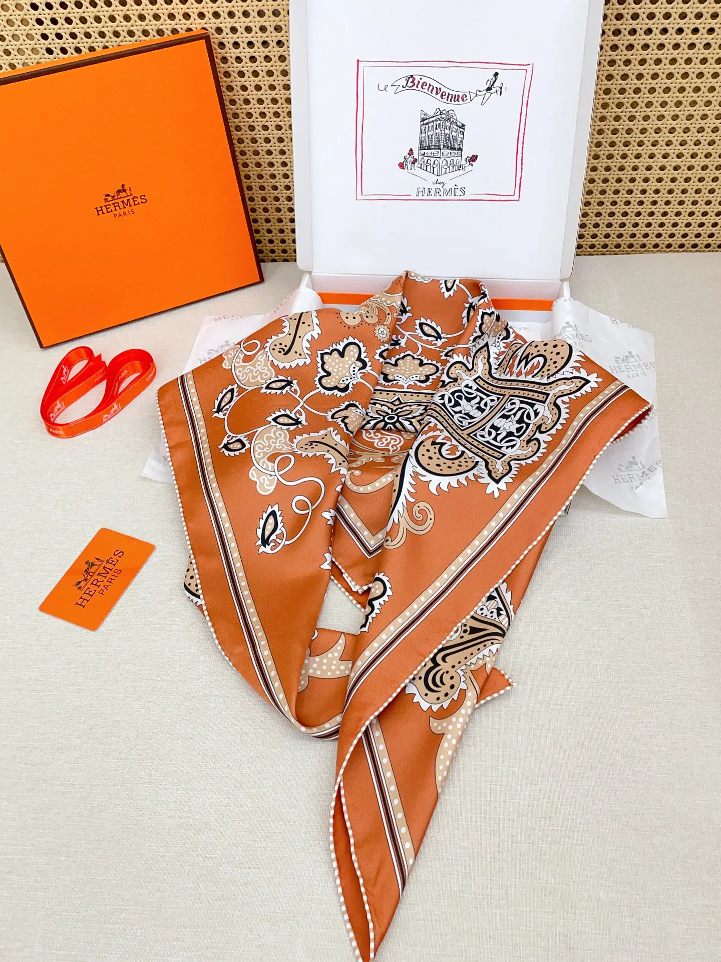 Hermès 丝巾 精致配饰