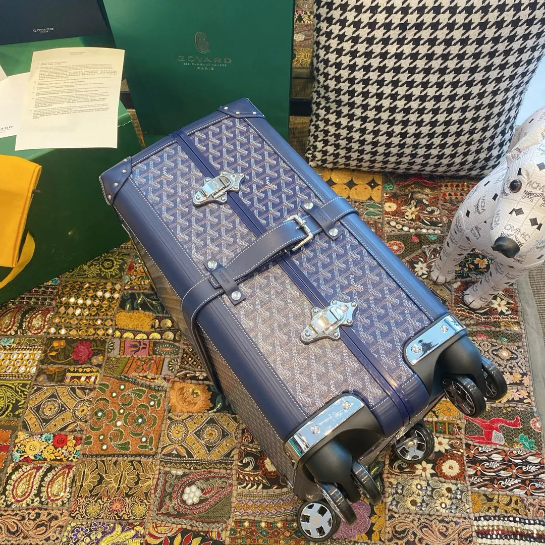 Goyard 黑色 白色 行李箱 旅行拉杆款 轻便出行款