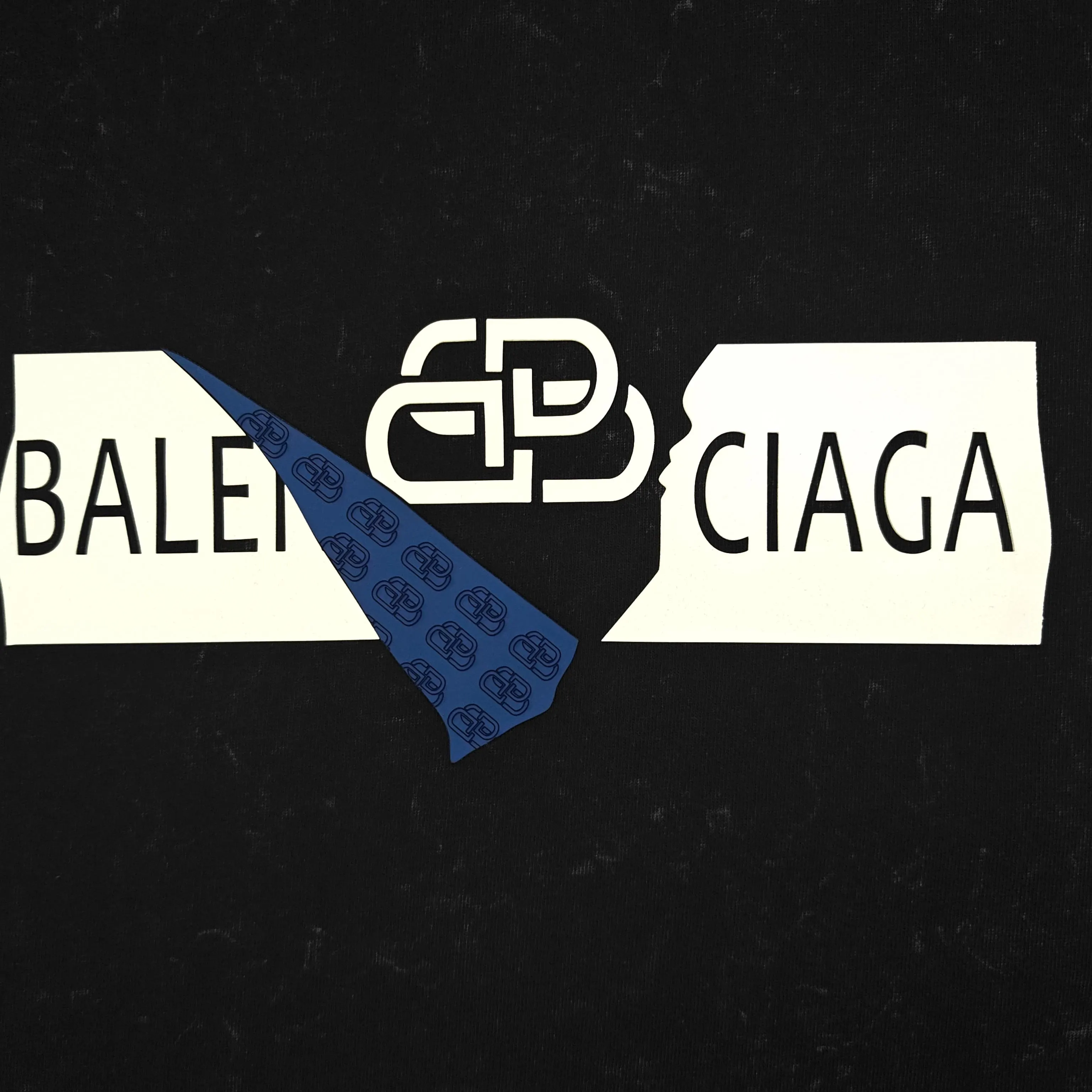 Balenciaga Black Logo Short Sleeve T-Shirt Loose