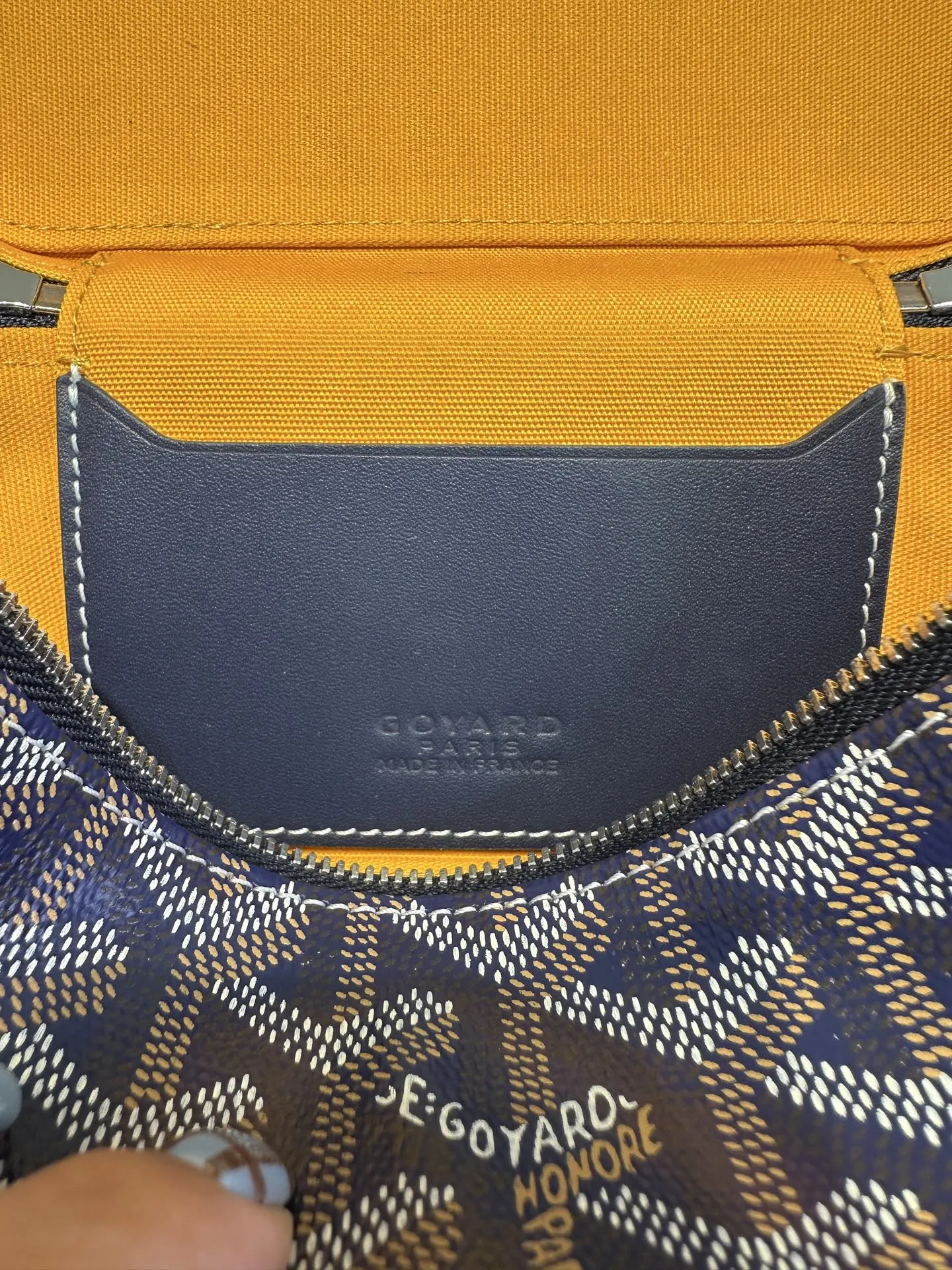 Goyard 小牛皮 Muse Mini包 宝藍 实用主义｜迷你版輕便 收納包 旅行收納款