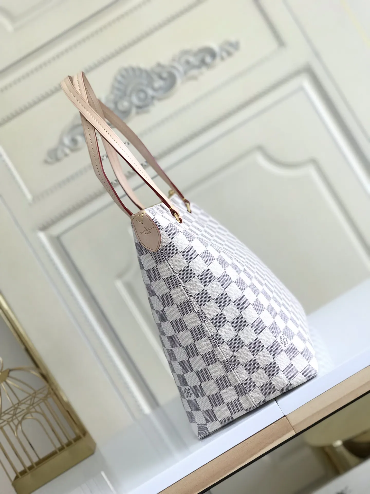 Gold Tote Bag Leather