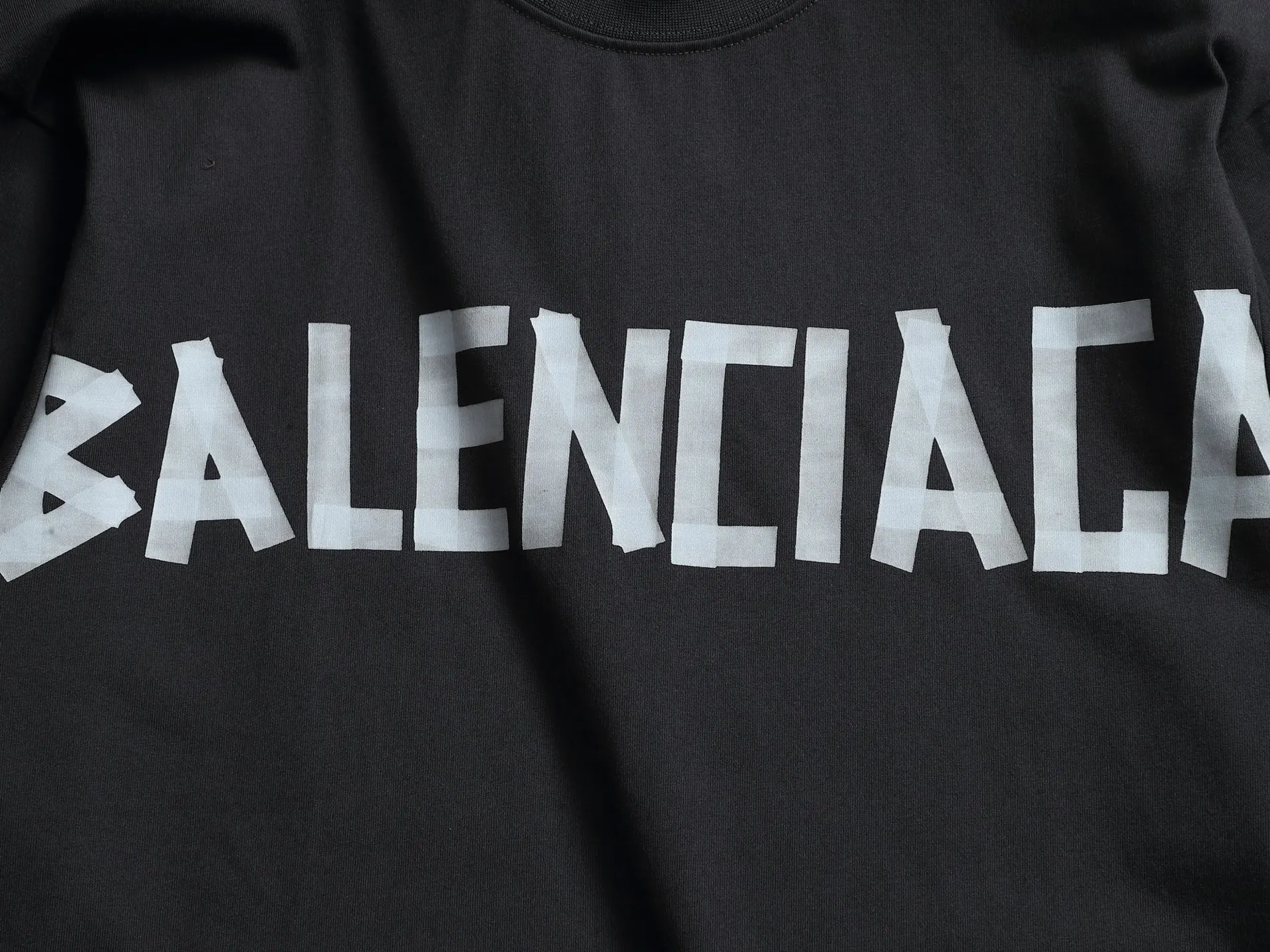 Balenciaga 黑色 Logo 短袖T恤