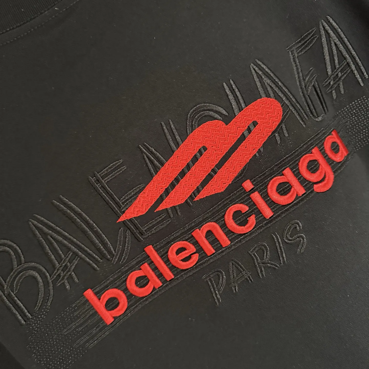 Balenciaga 25SS 刺绣 纯棉 短袖T恤