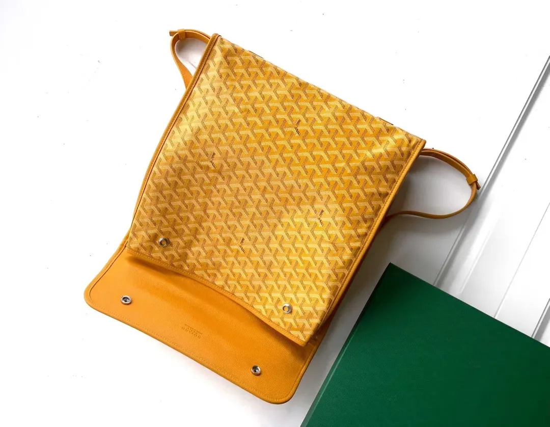 Goyard 黃色 利用位于包背面的按扣可以将它完全折叠 轻松存放入手提 雙肩包 实用雙肩款