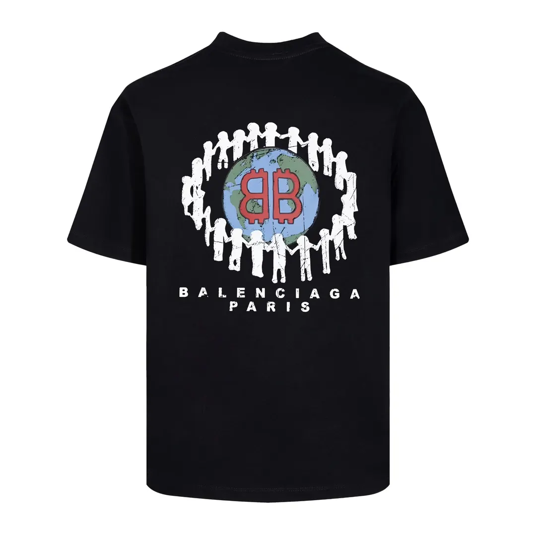 Balenciaga Black Short Sleeve T-Shirt Loose