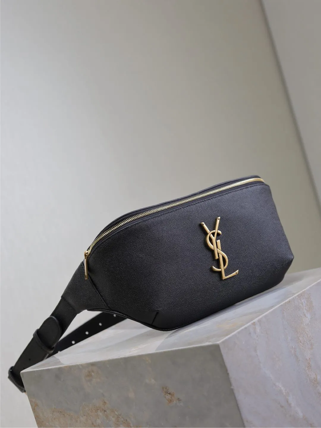 Black Belt Bag Casual Leather