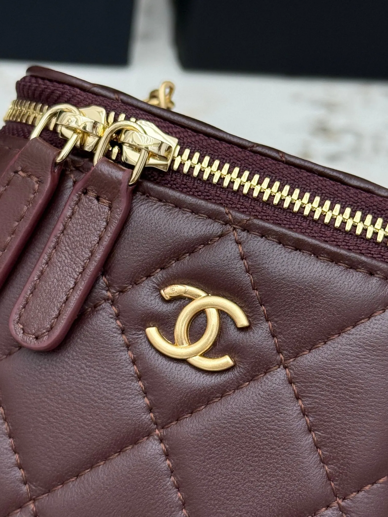 CHANEL 金色 羊皮 鏈條包 精致鏈條款