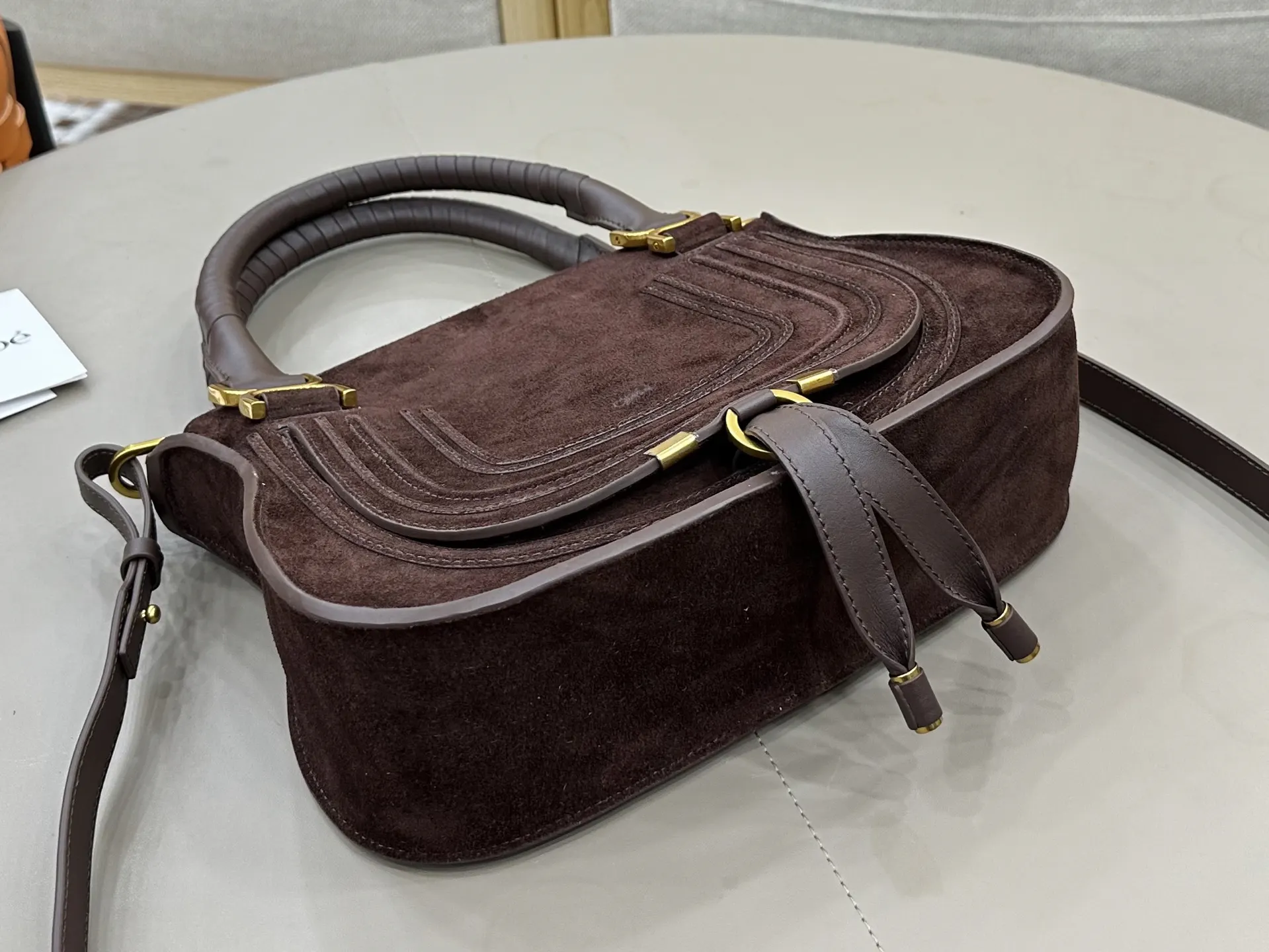 小牛皮 Chloe Marcie马鞍包 斜挎包 轻便斜挎款