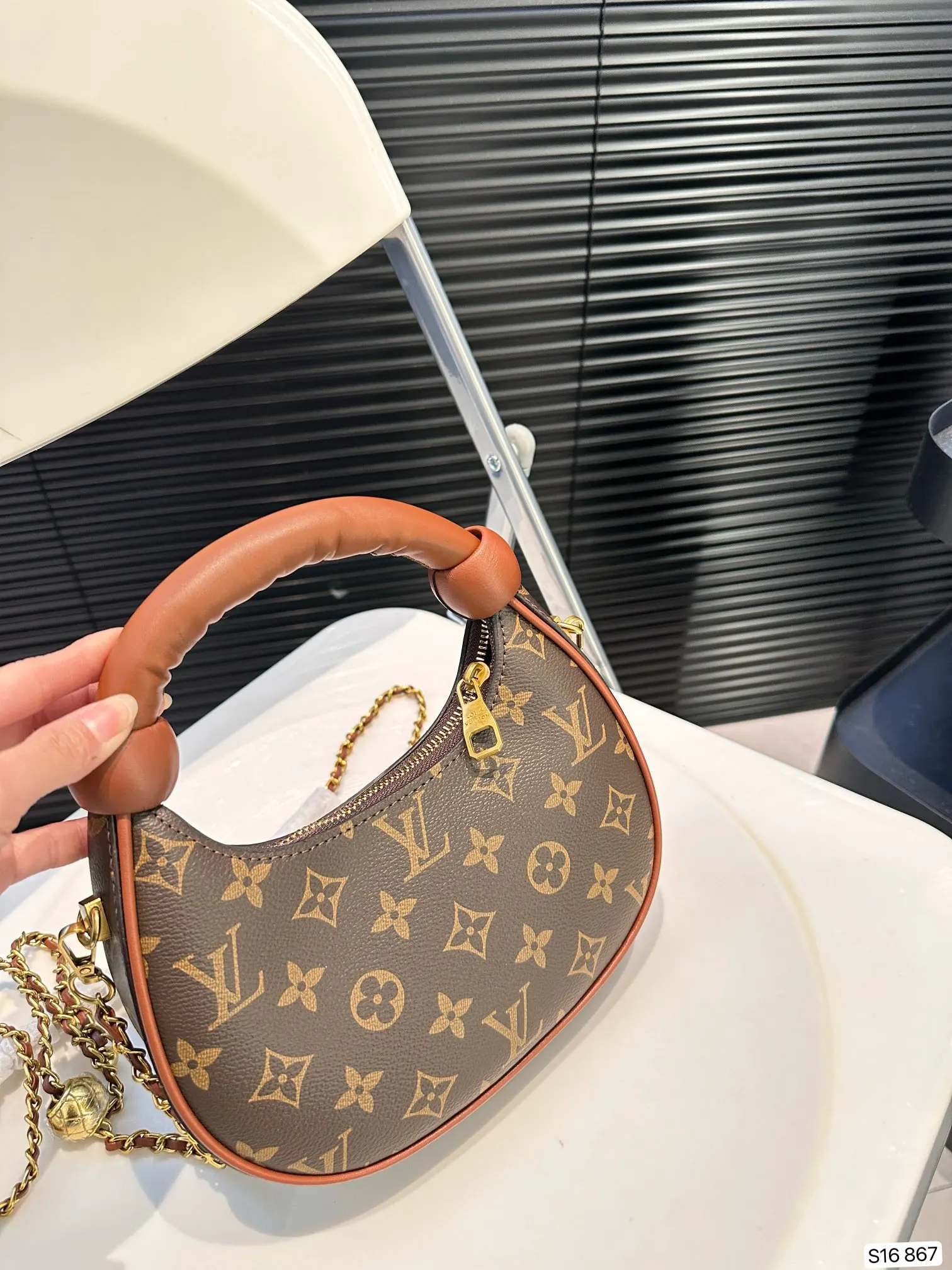 中古月牙包 链条包 精致链条款