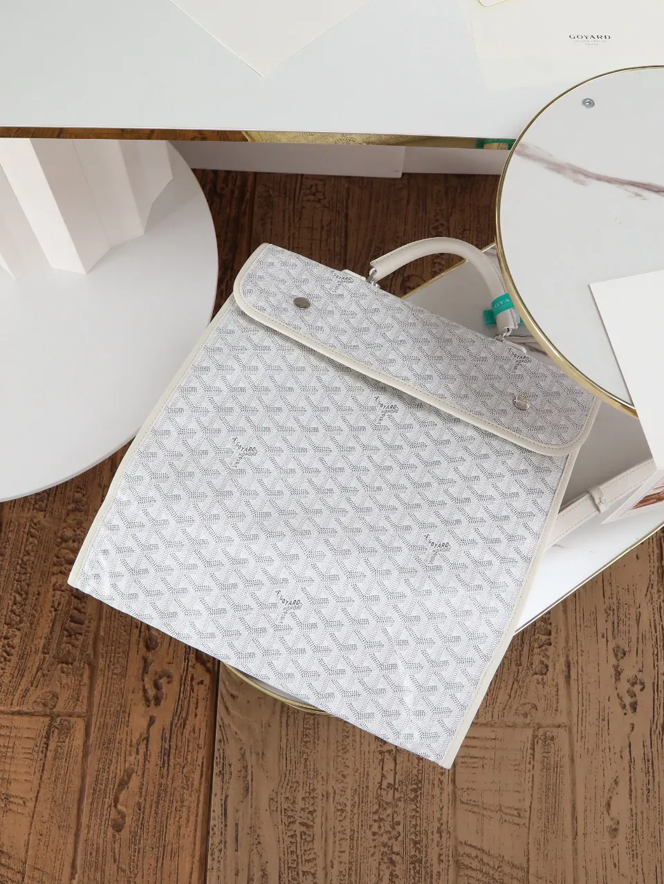 Goyard White Backpack
