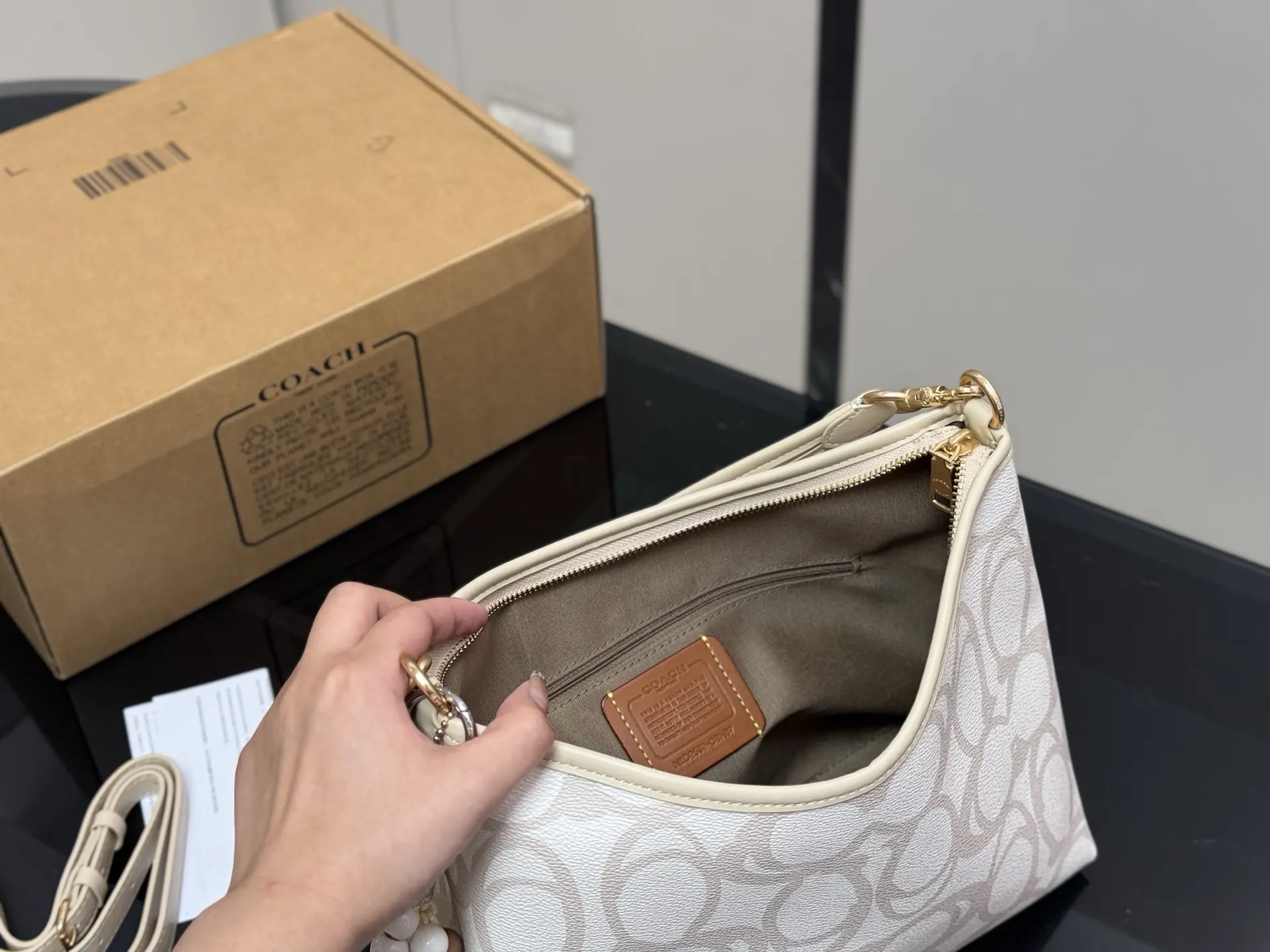 Coach Hobo 盒 laurel 腋下包 复古腋下背款