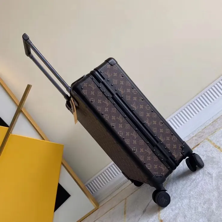 黑色 老花 v驴牌行李箱 拉杆箱 時尚新宠 復古 旅行拉杆款 輕便出行款