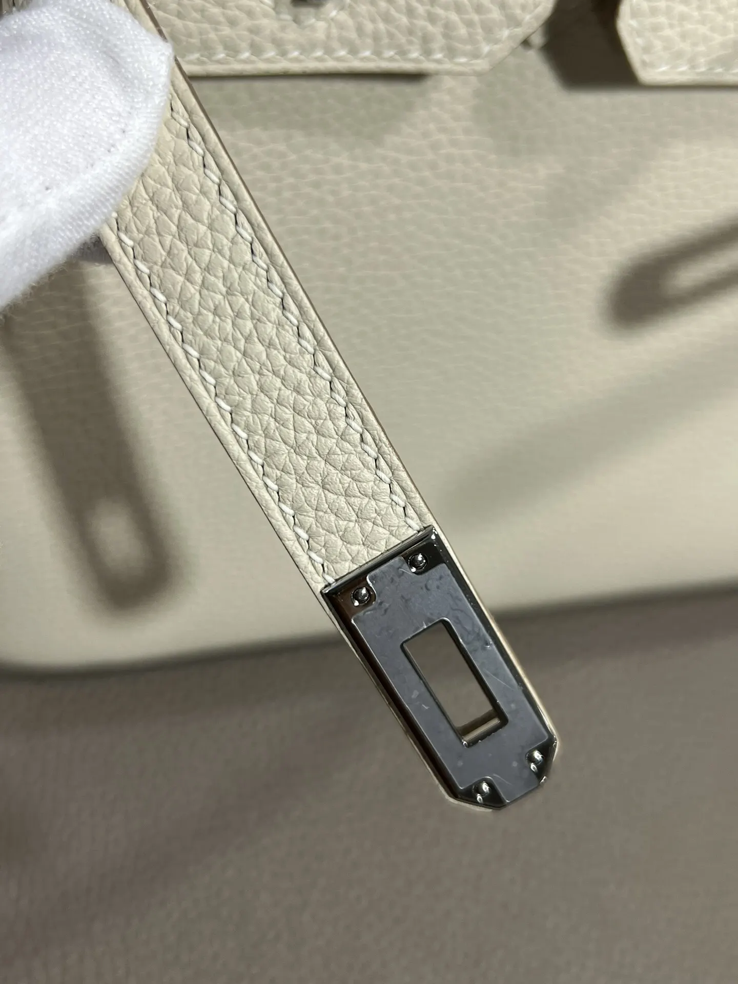 Hermès Birkin 奶昔白 Togo牛皮 手提包 25cm