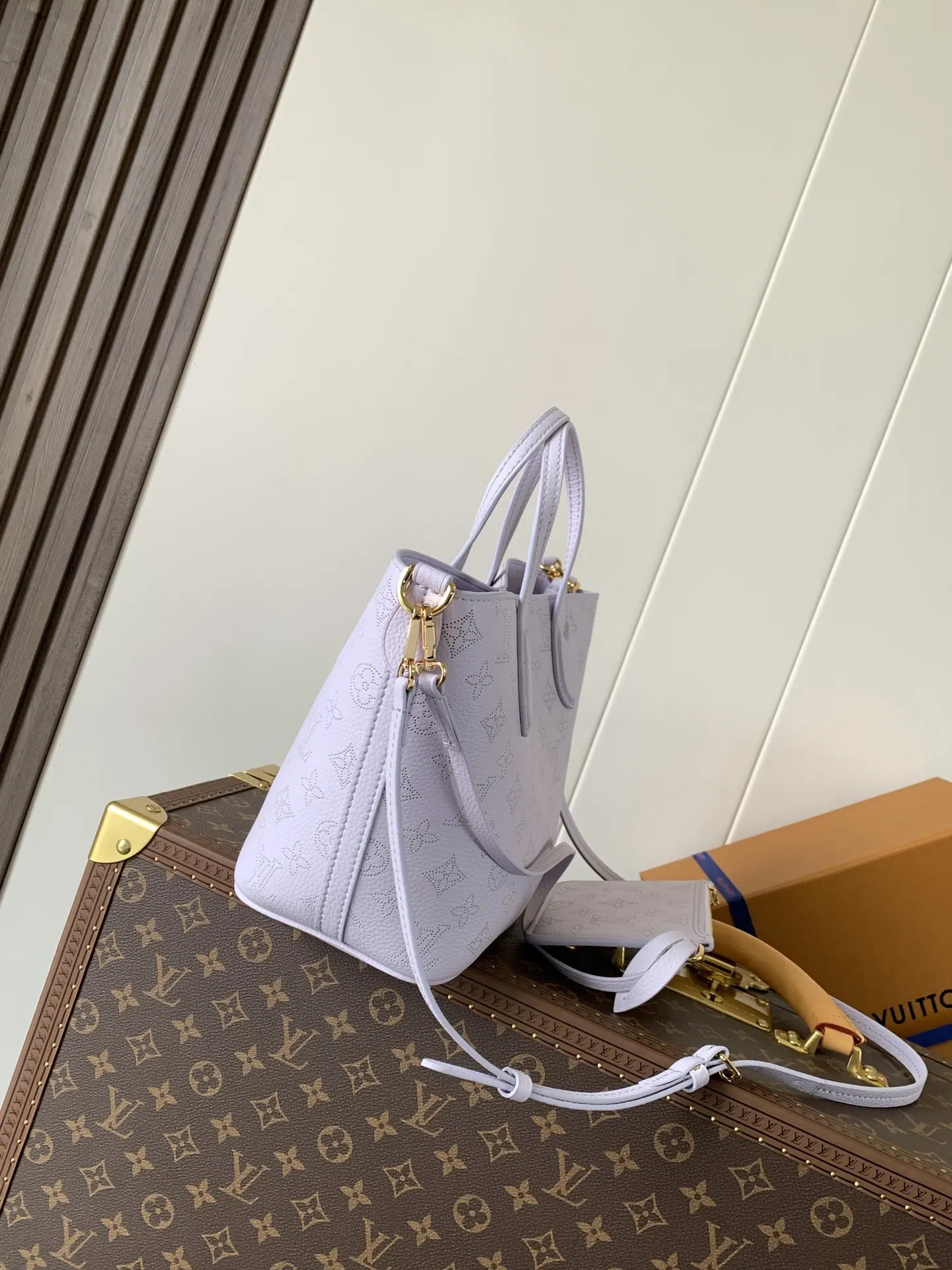 Louis Vuitton Purple Organizer Pouch Travel Leather