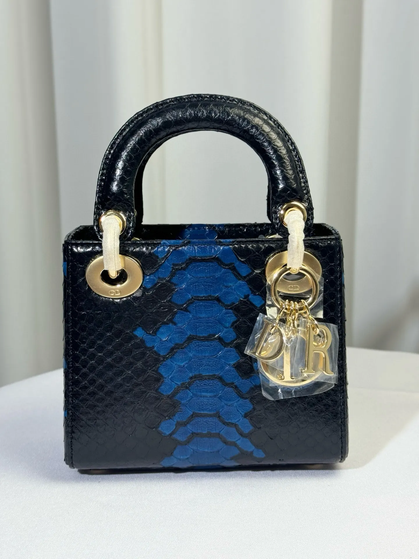 Dior Lady Dior Brown Wool Handbag
