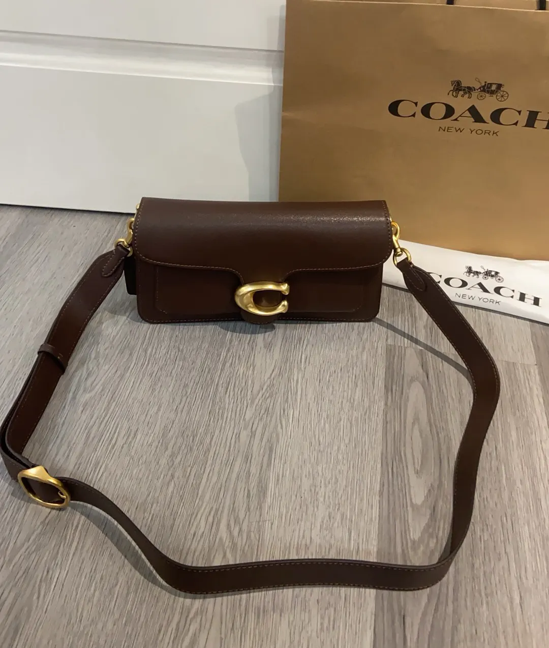 Monogram Hobo Shoulder Bag Vintage Leather