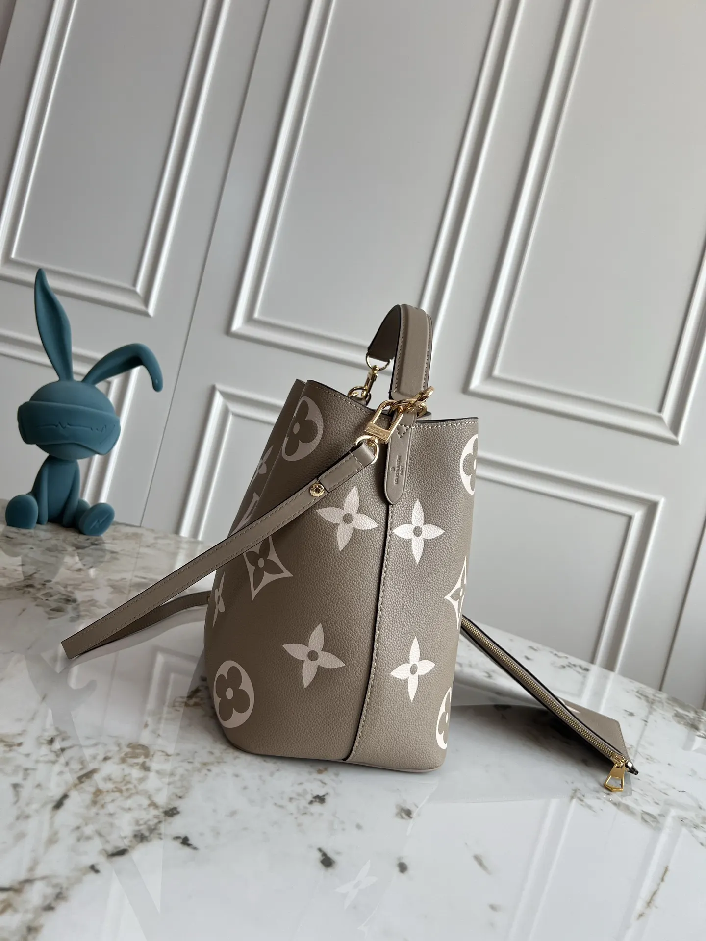 Louis Vuitton Noé 黑卡其配色 水桶包