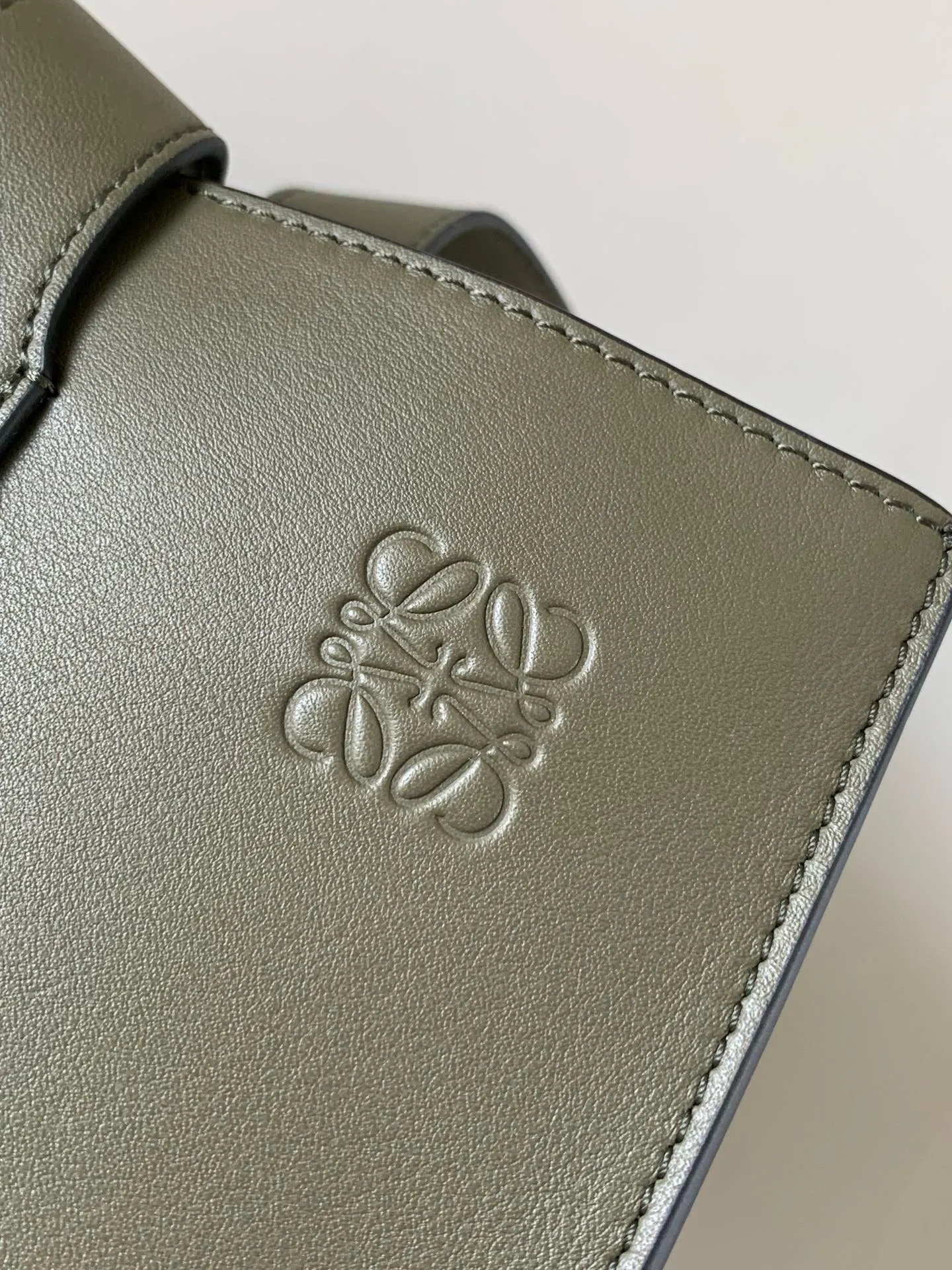 Green Tote Bag Classic Leather