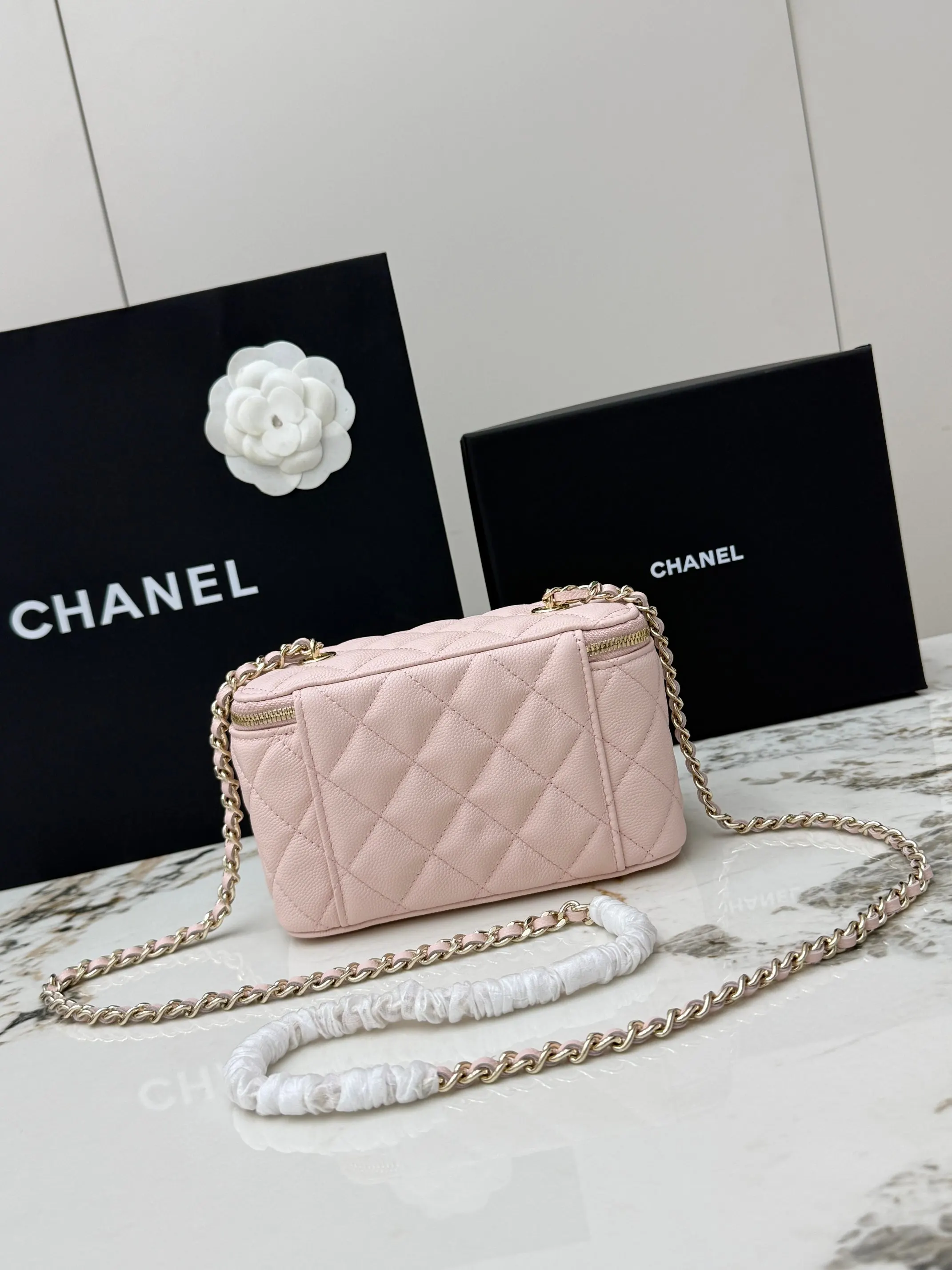 CHANEL 金色 牛皮 鏈條包 精致鏈條款