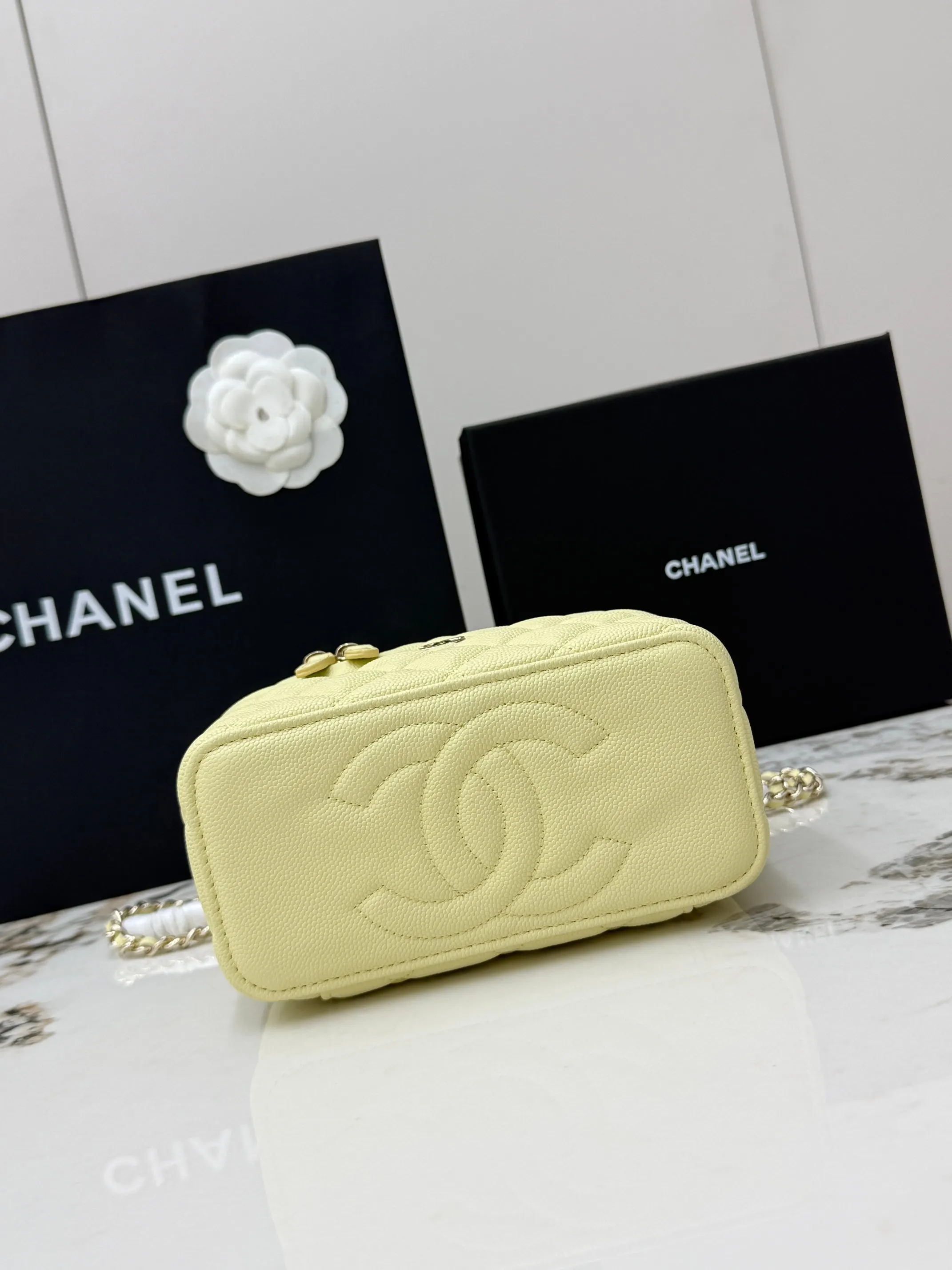 Chanel Gold Chain Bag Leather