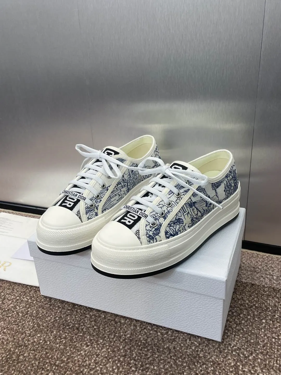 Dior 厚底 拼色 运动鞋