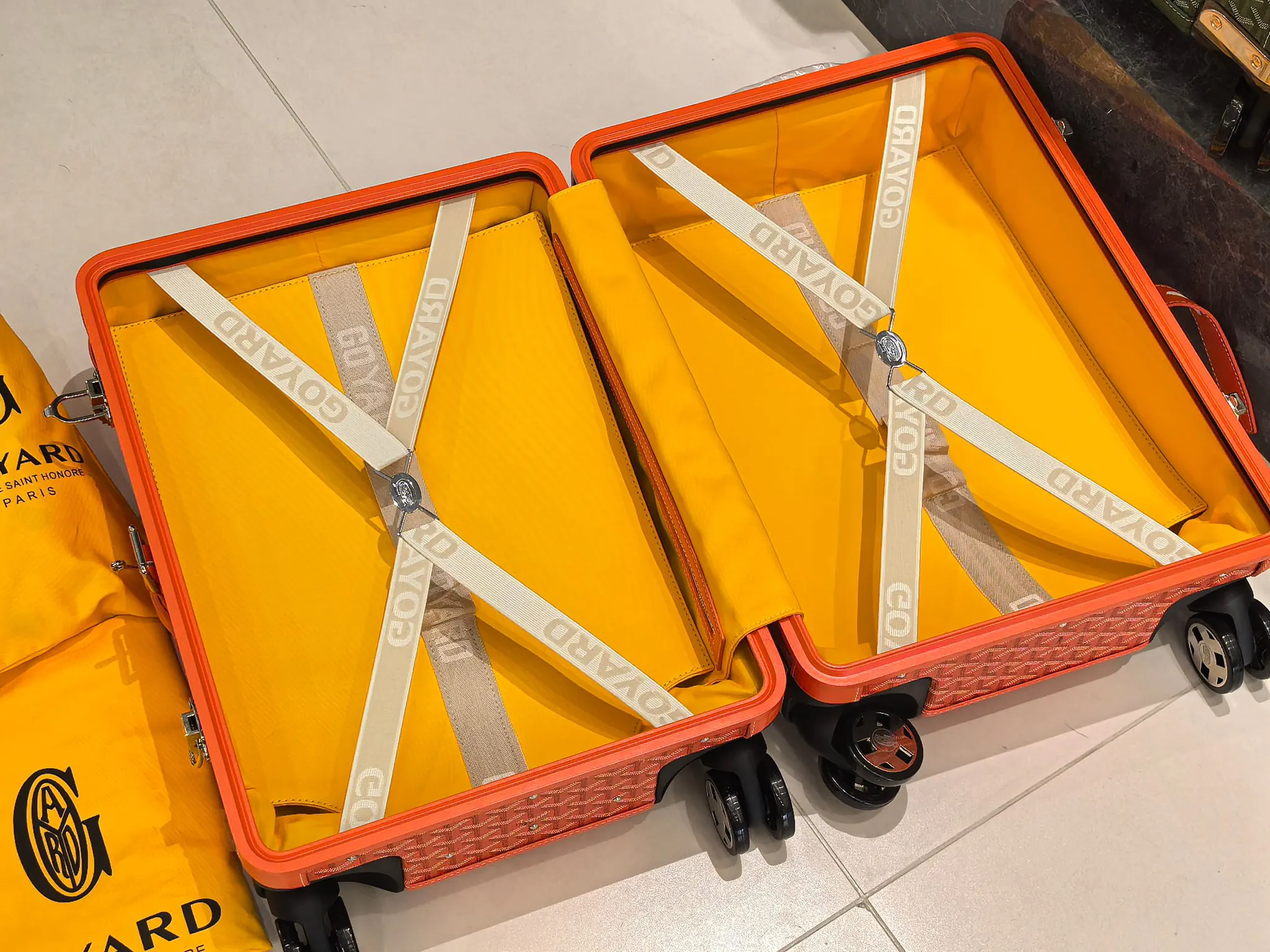 Goyard 戈雅 寸登机箱 全手工精心打造 行李箱 旅行拉杆款 轻便出行款