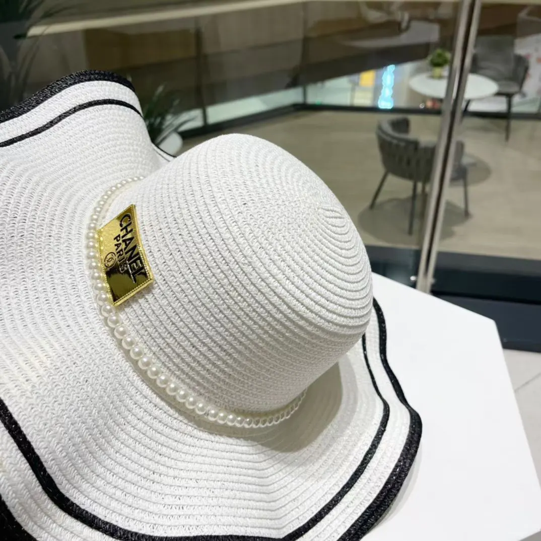 Chanel 遮阳 草帽 度假遮阳 帽子