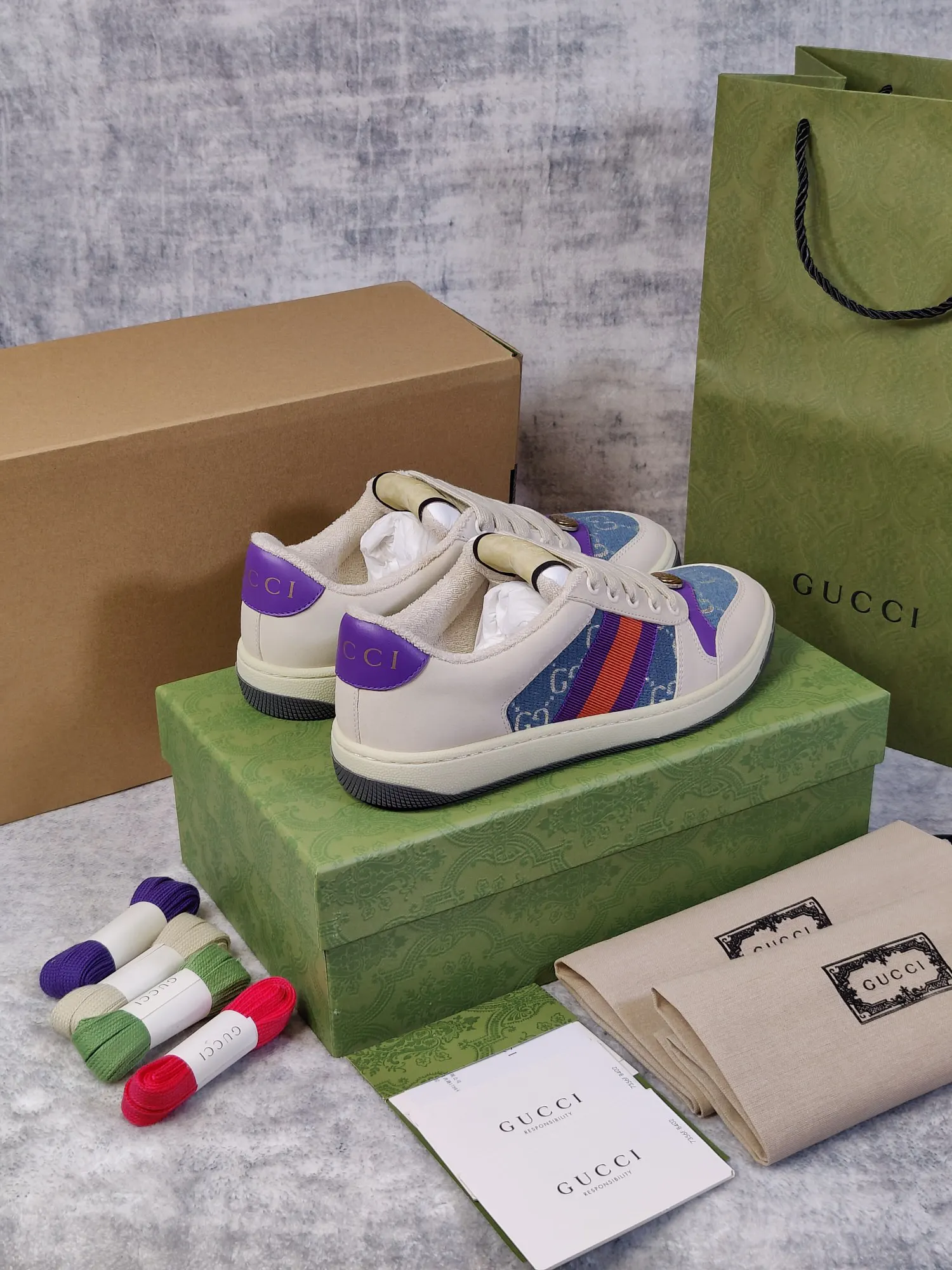 Gucci Logo休闲运动鞋 百搭款
