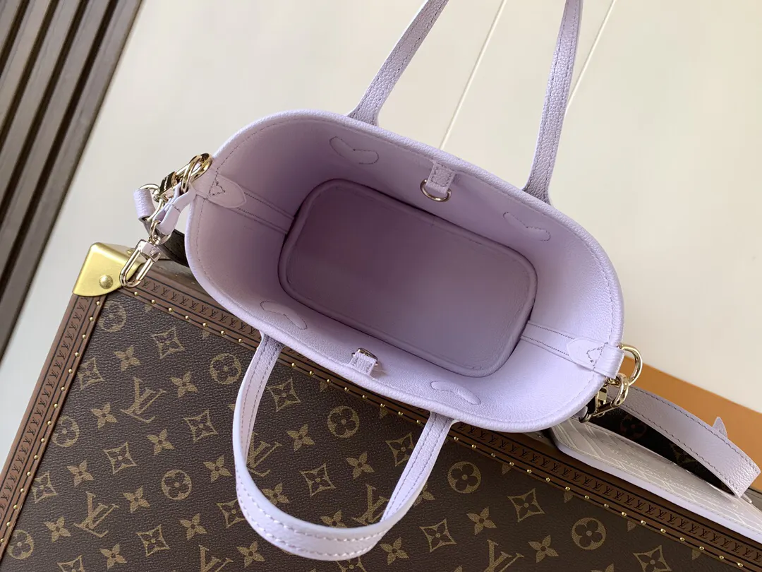 LV Neverfull 黑紫色配色 托特包 大容量通勤款 | ORBUYBAG 嵐奢包