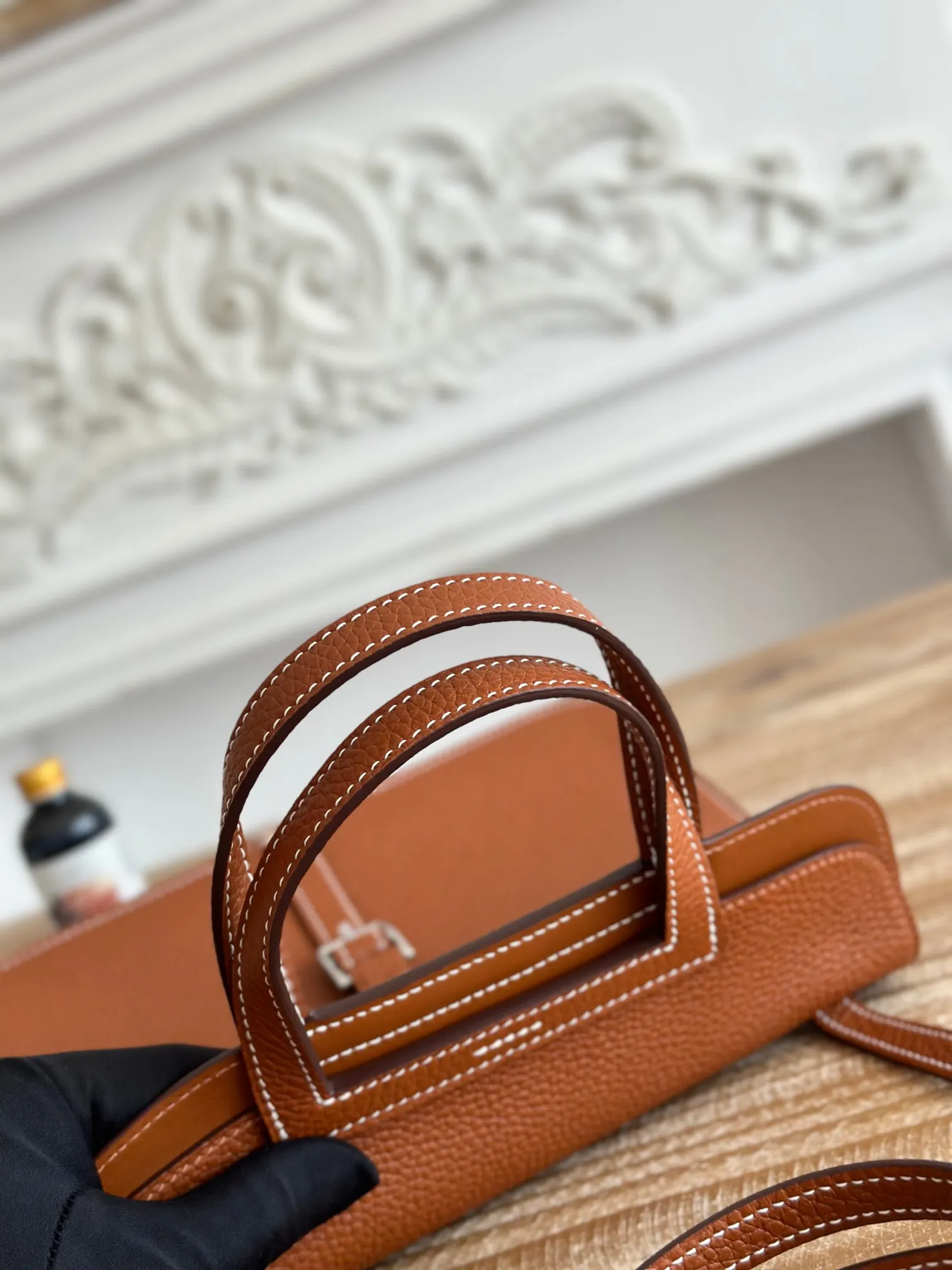 Hermès Halzan 金棕 Togo牛皮 手拿包 25cm 晚宴通勤
