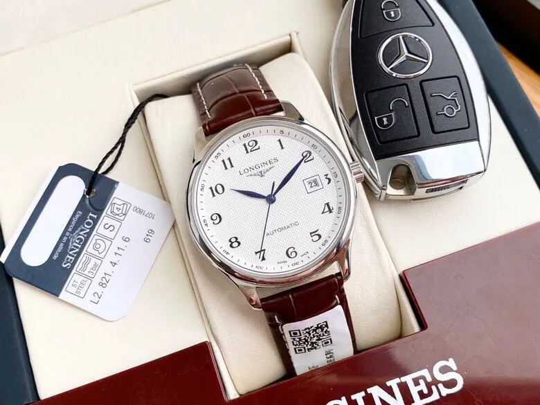 Longines 手錶白钢 浪琴 名匠系列 男士腕表 进口自动 經典腕表款
