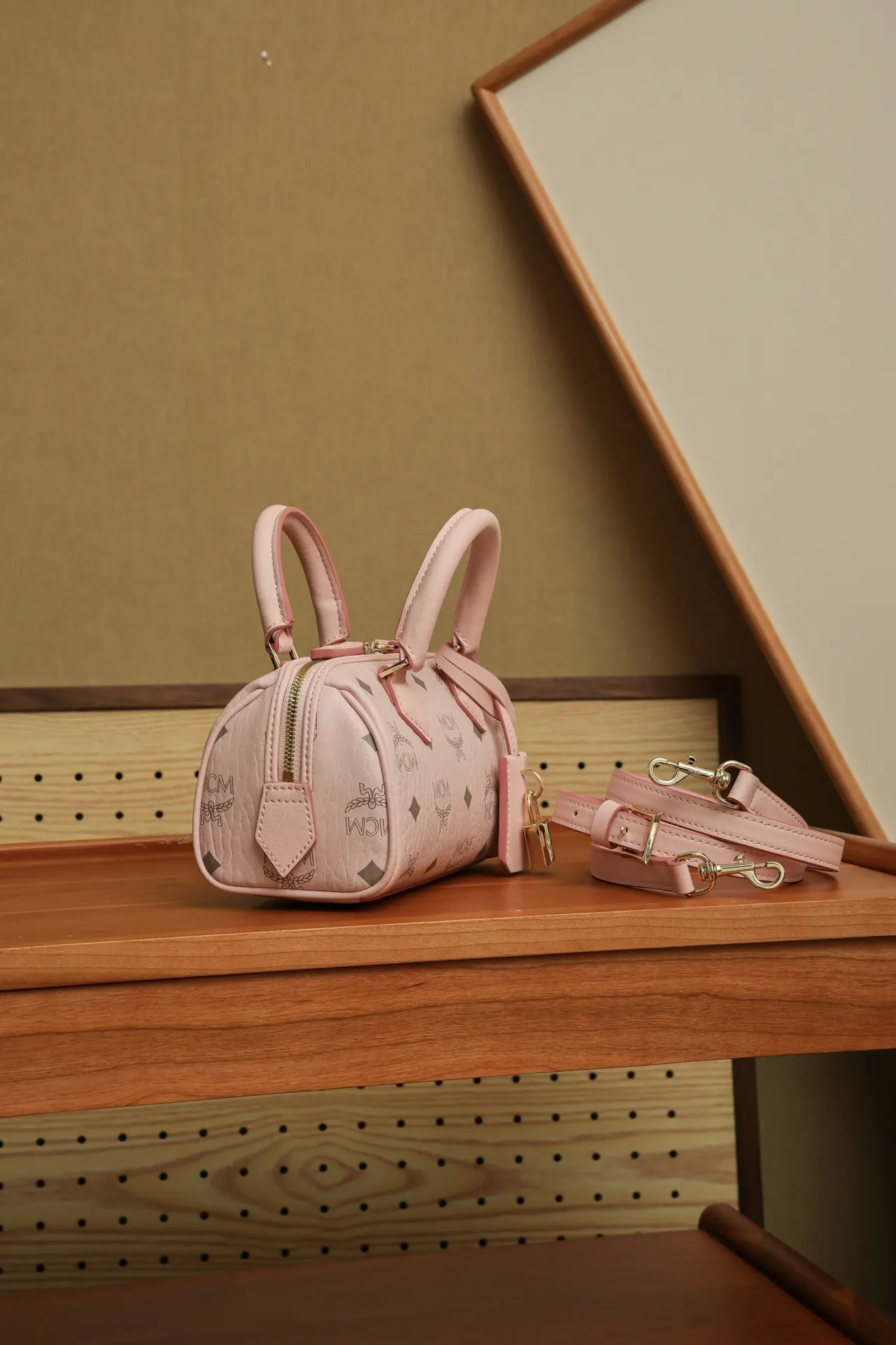 Pink Monogram Fashion Item Travel