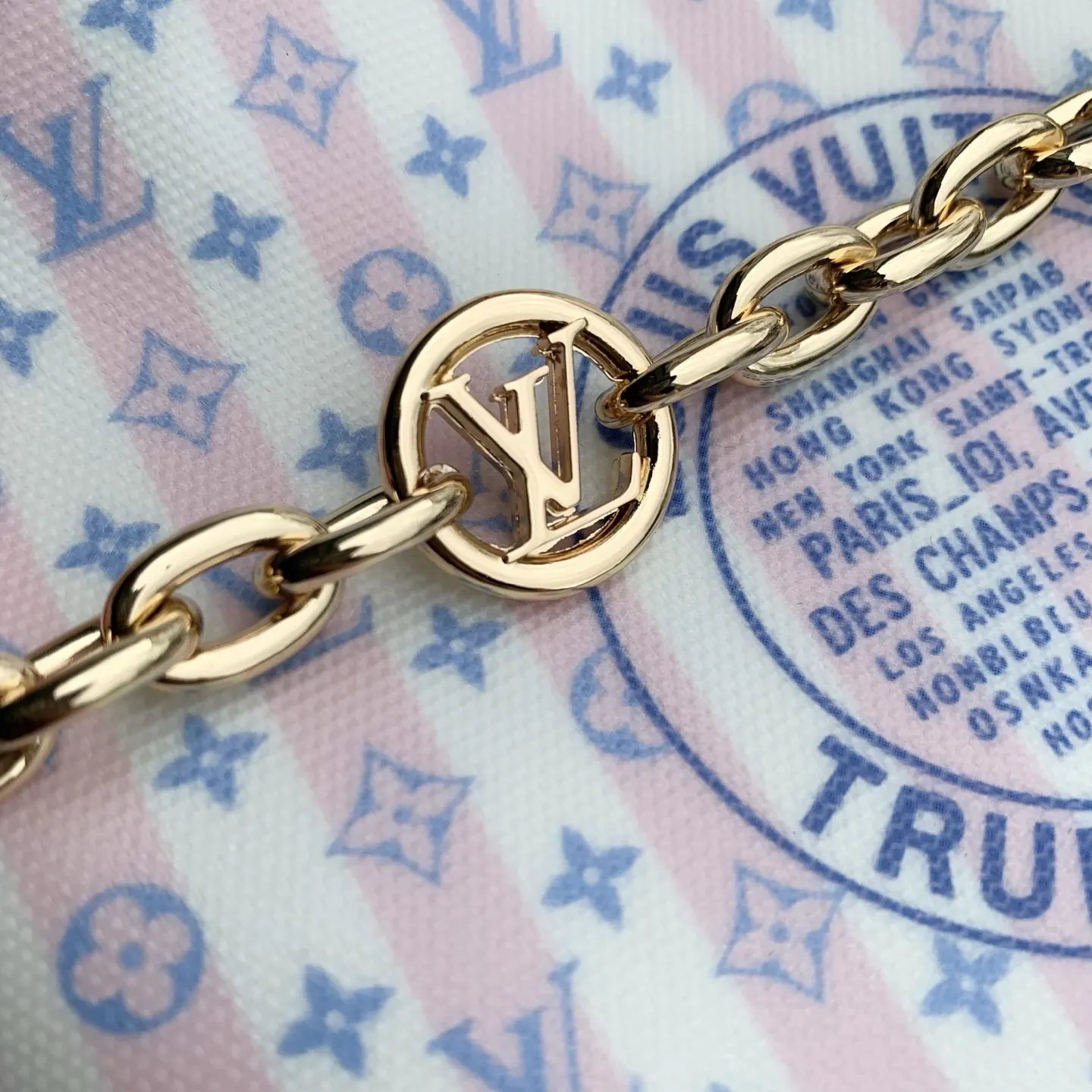 LV 帆布 鏈條包 精致鏈條款