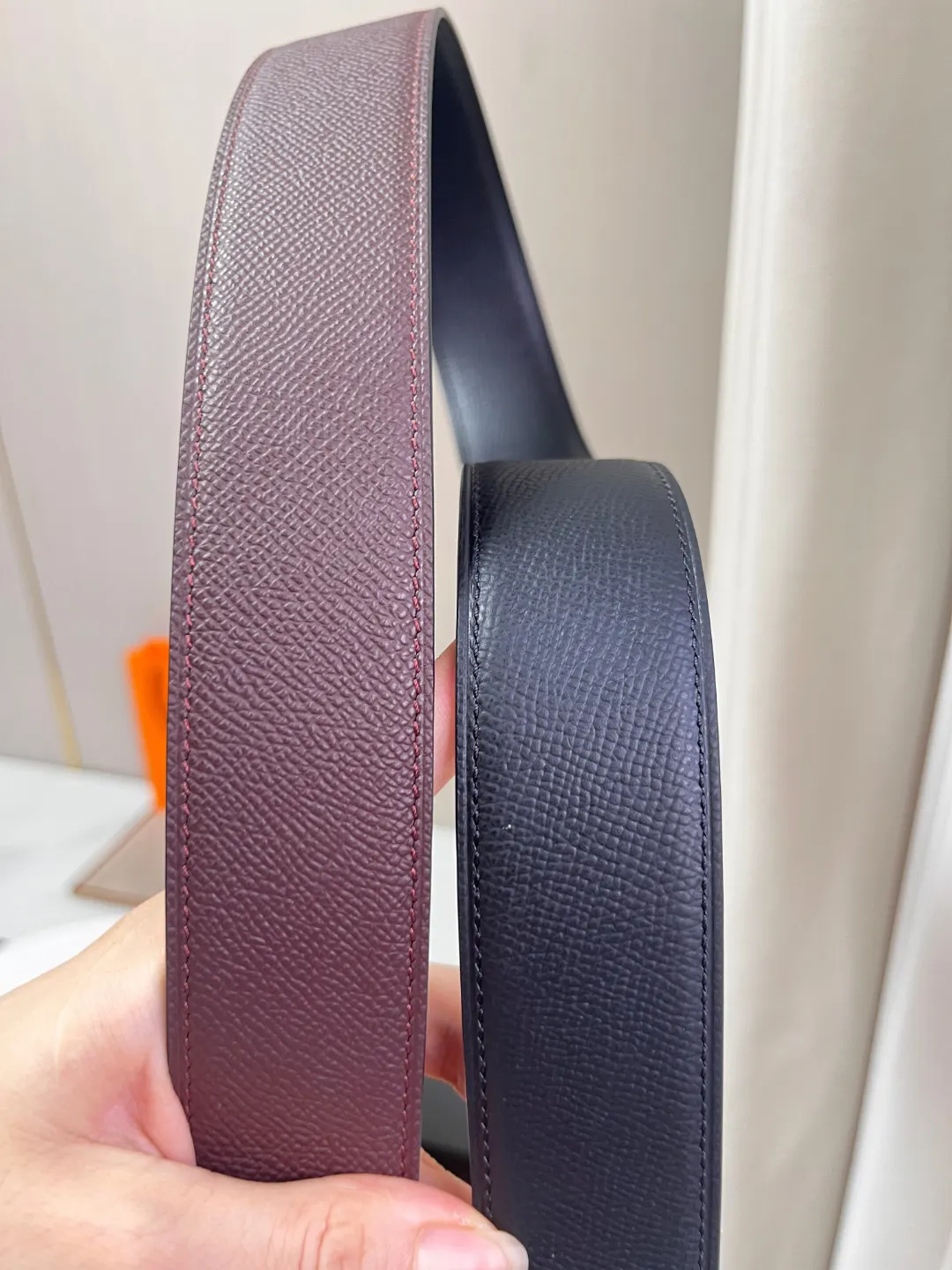 Hermès Calf Leather Accessories Fine Belt