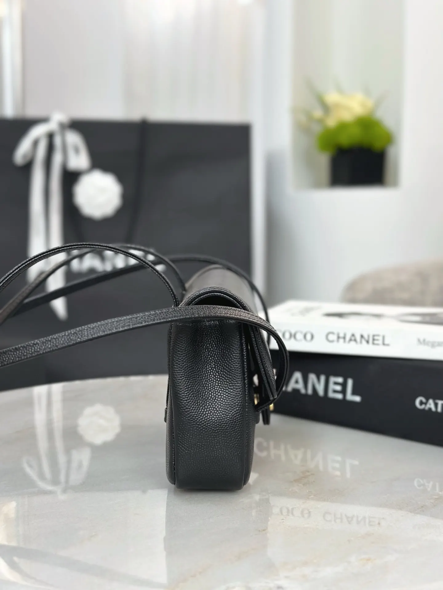 Chanel Calfskin Preppy Coco Handbag Hand Shoulder Image 5 Chanel Calfskin Preppy Coco Handbag Hand Shoulder Image 5