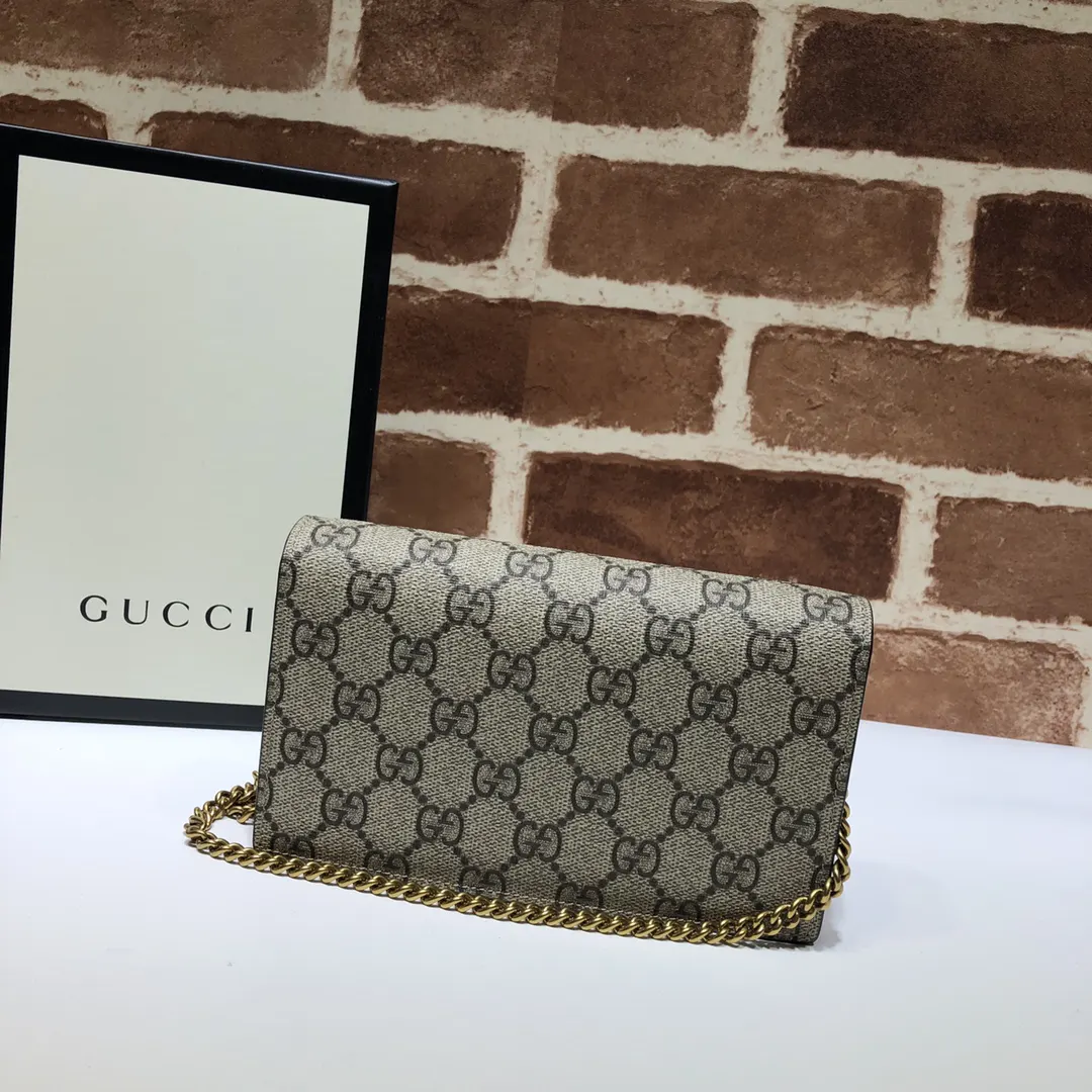 Gucci 红色 链条包 单肩斜挎款