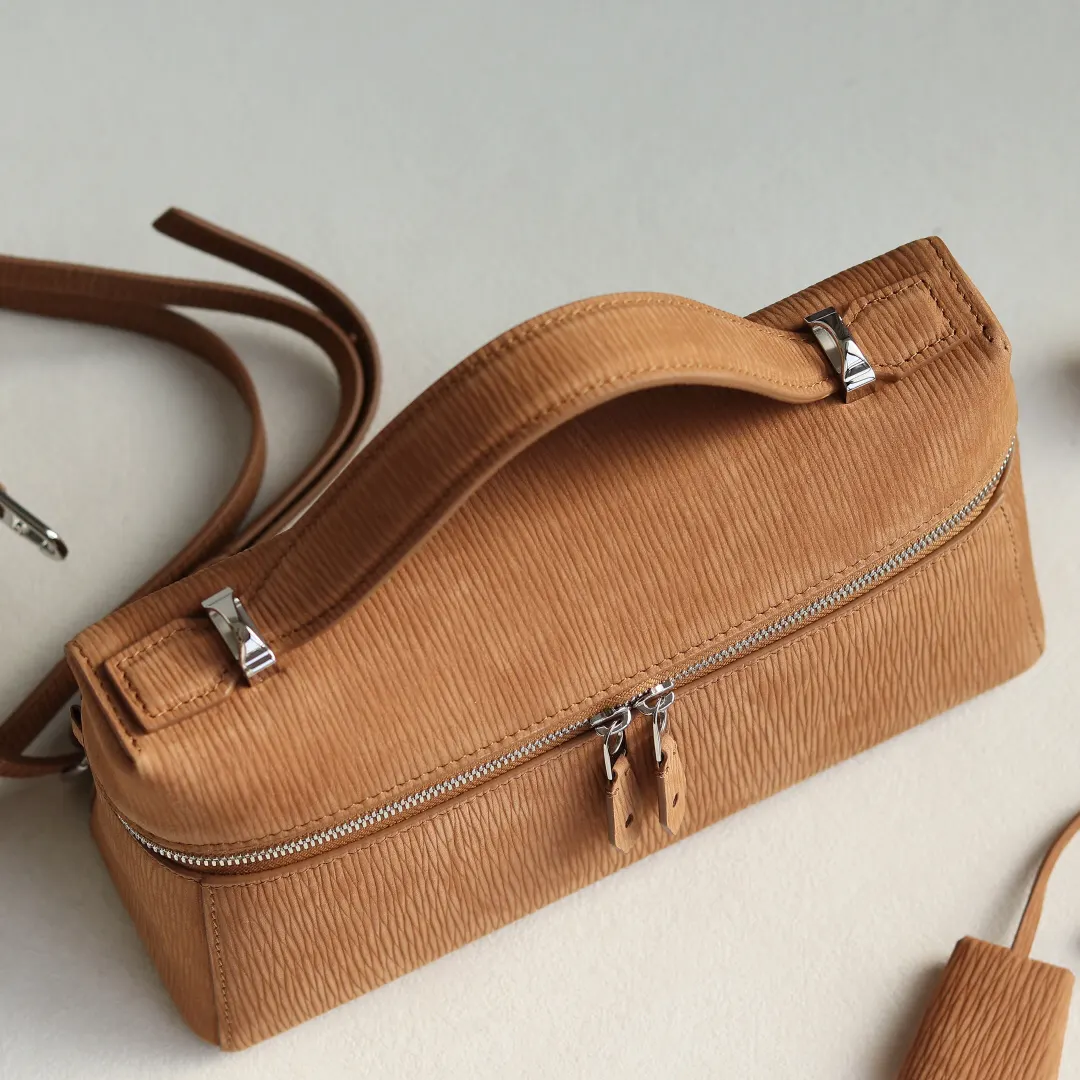 Brown Crossbody Bag Lightweight Leather