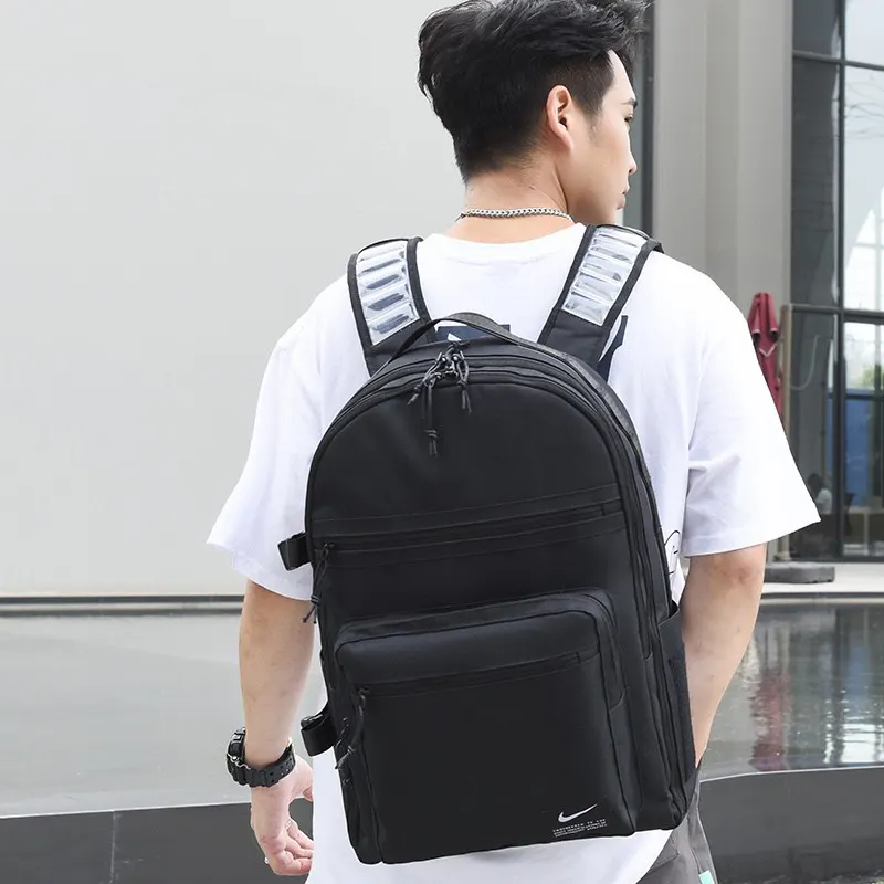 NIKE耐克 男女运动休闲气垫缓震高中学生书 旅行包 大容量旅行款