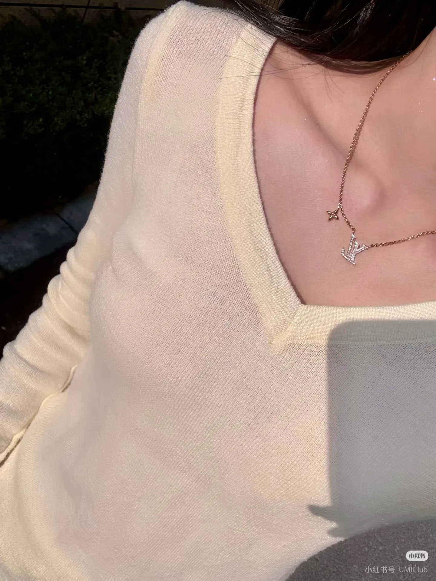 Louis Vuitton 满钻 项链 精致锁骨链