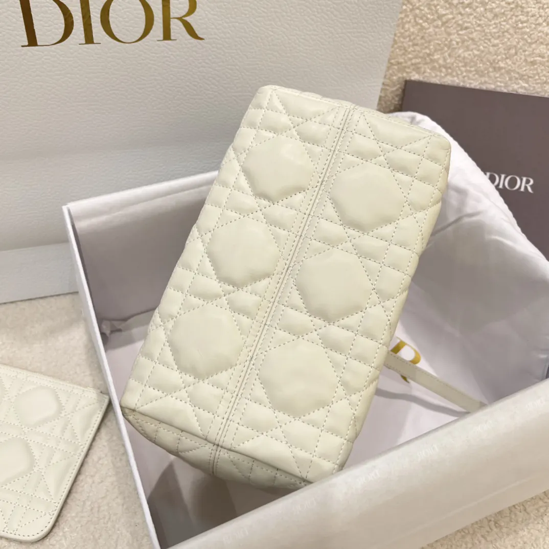 Dior 白色牛皮手袋 手提斜挎