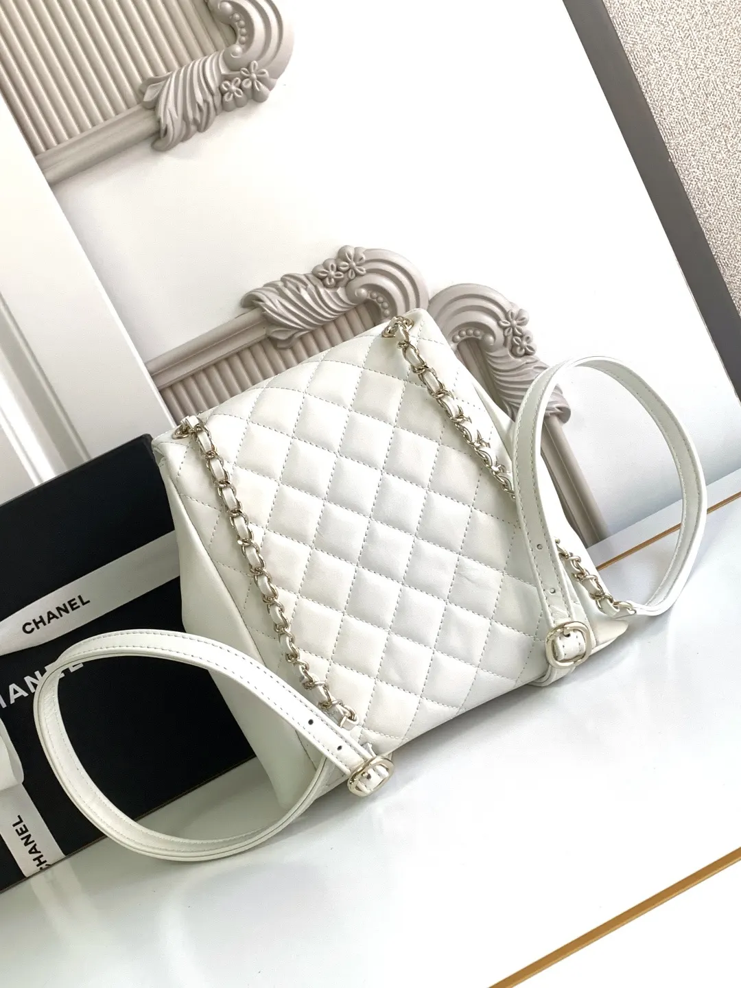 CHANEL 小牛皮 雙肩包 实用雙肩款