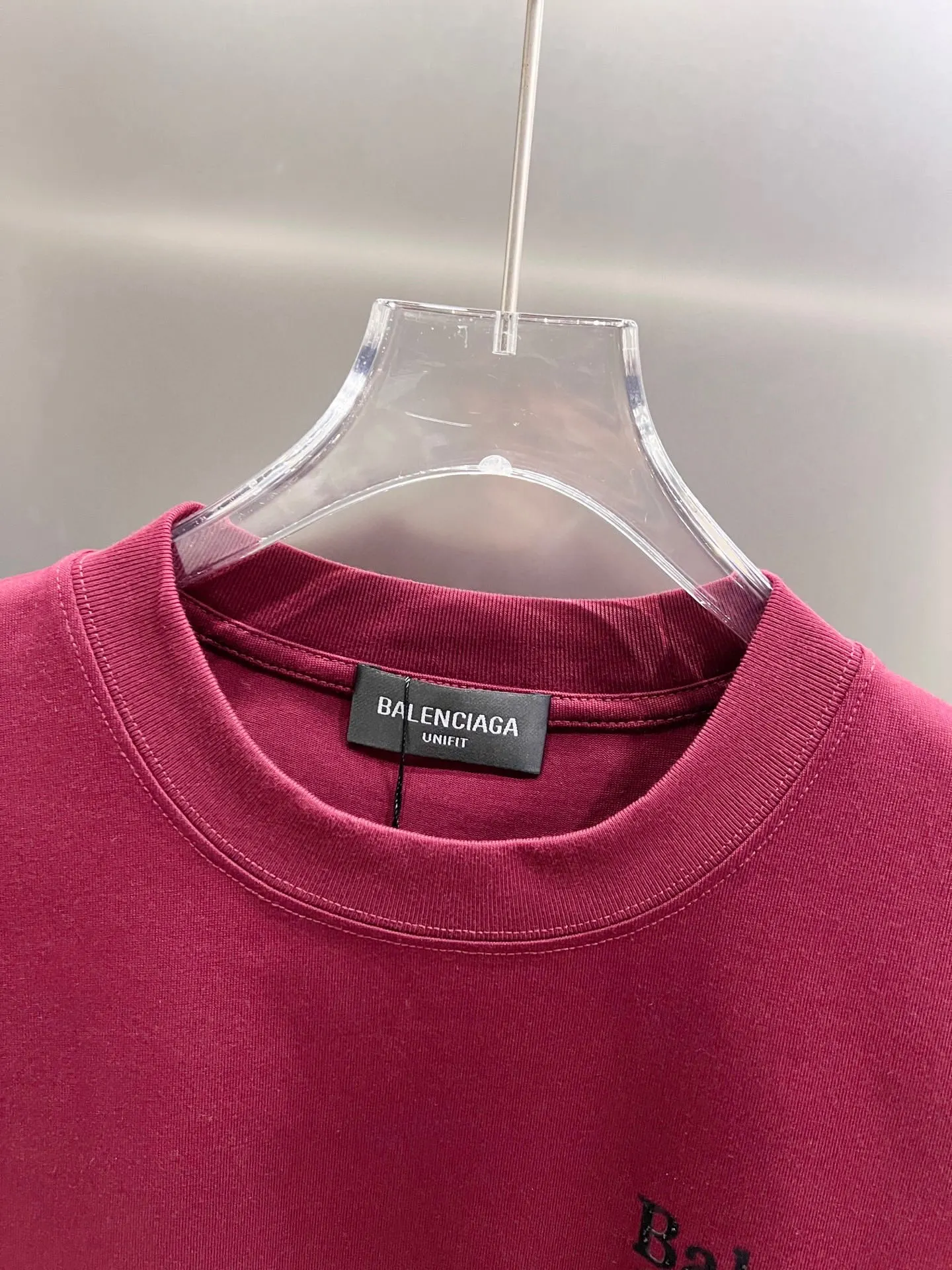 Balenciaga 黑色 Logo 短袖T恤 宽松休闲