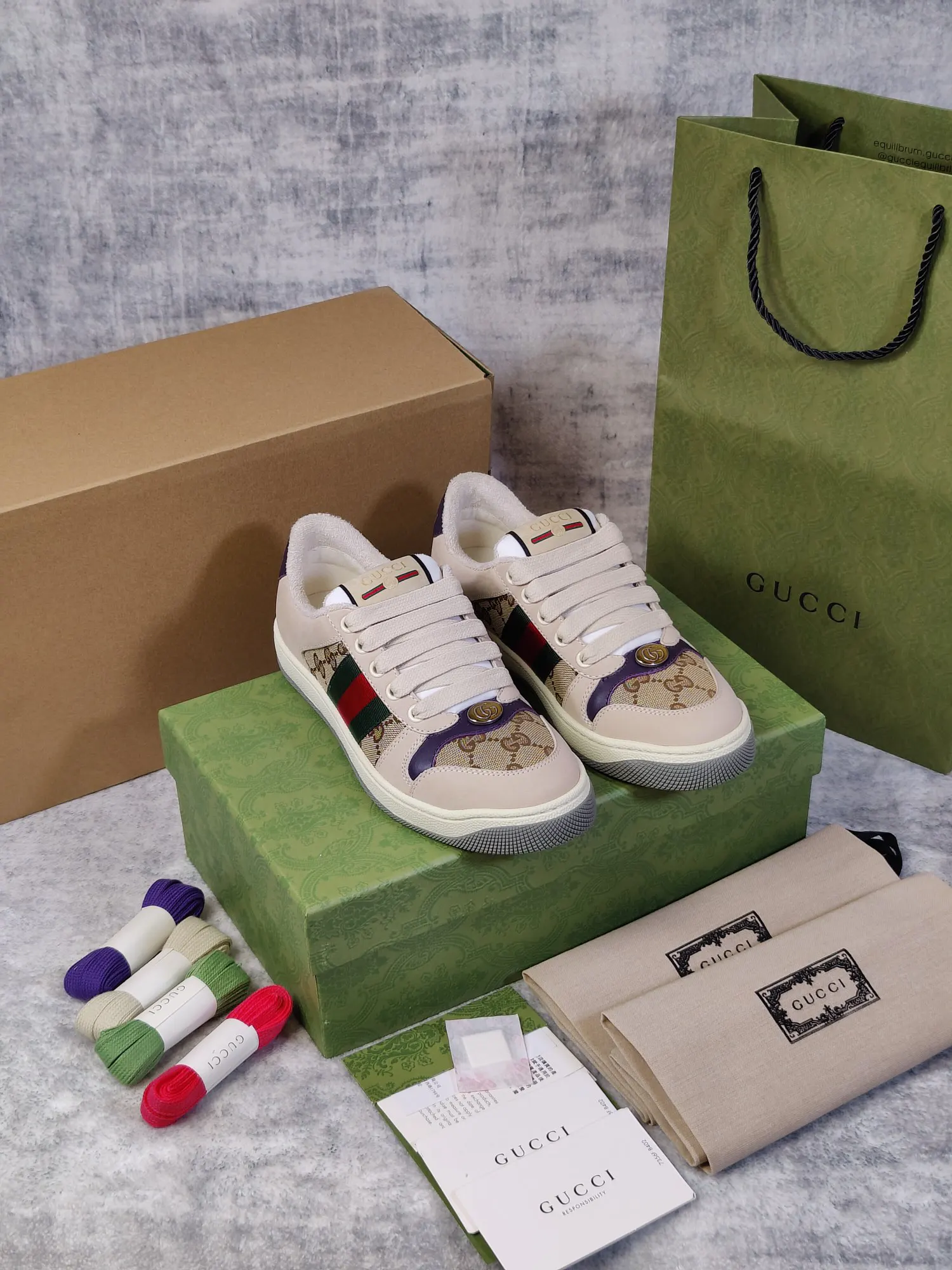 Gucci Logo休闲运动鞋