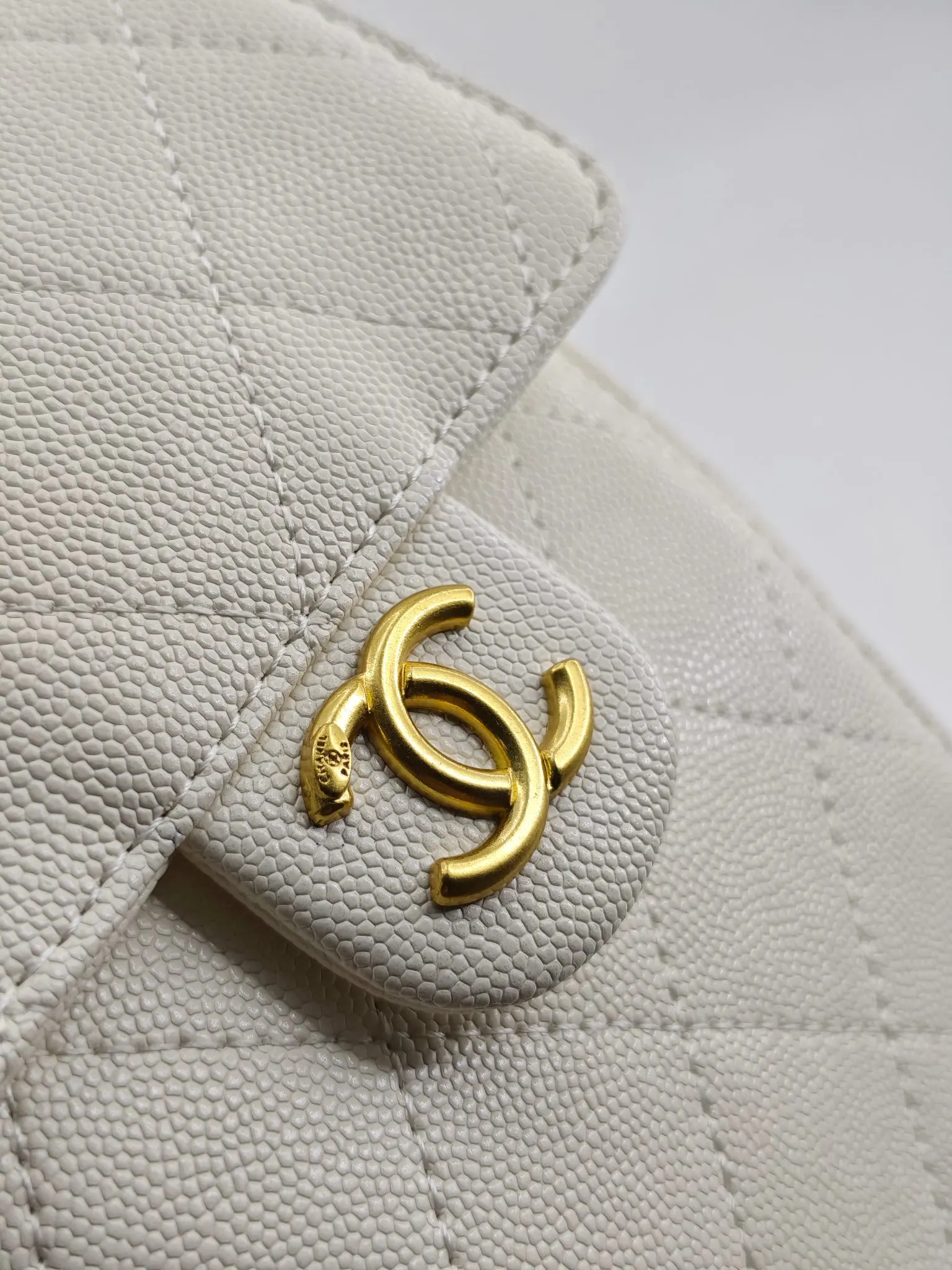 CHANEL Hobo 白色 牛皮 腋下包 復古腋下背款