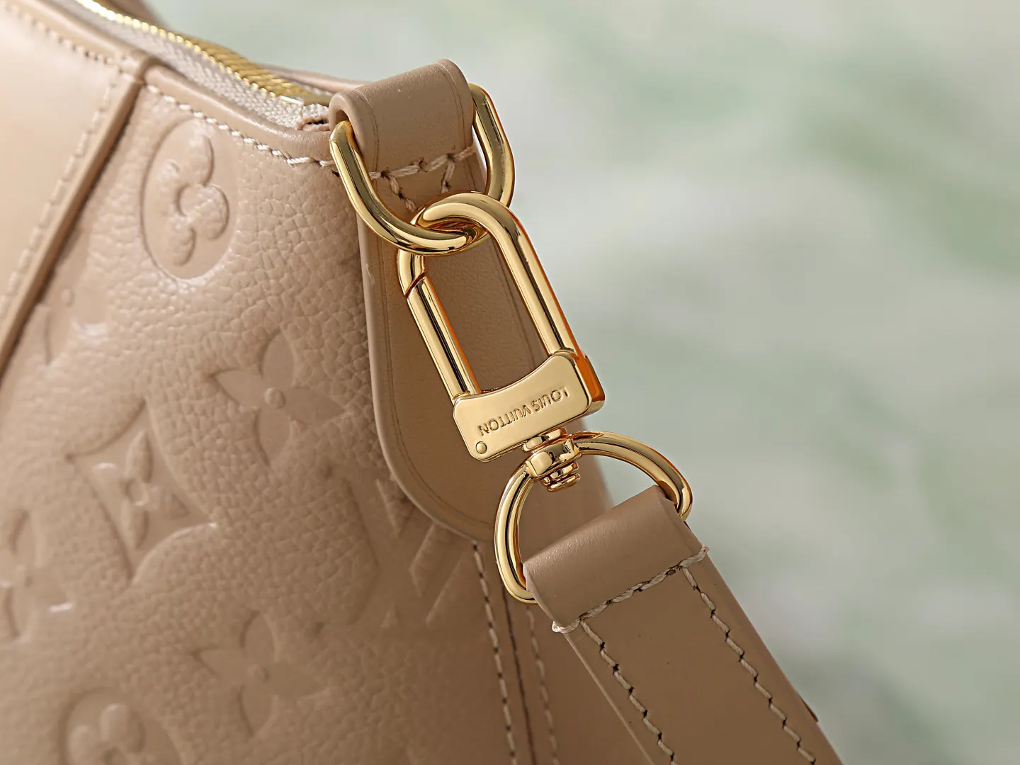 Beige Gold Tote Bag
