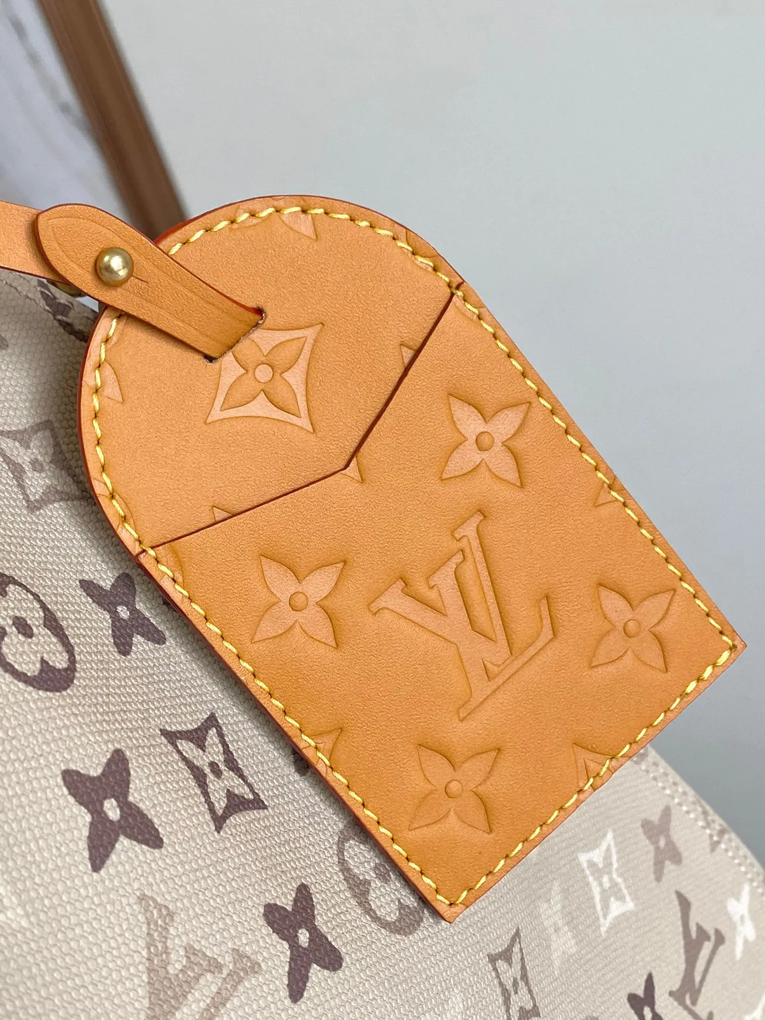 LV 綠色 杏色 帆布 單肩包 日常單肩背款