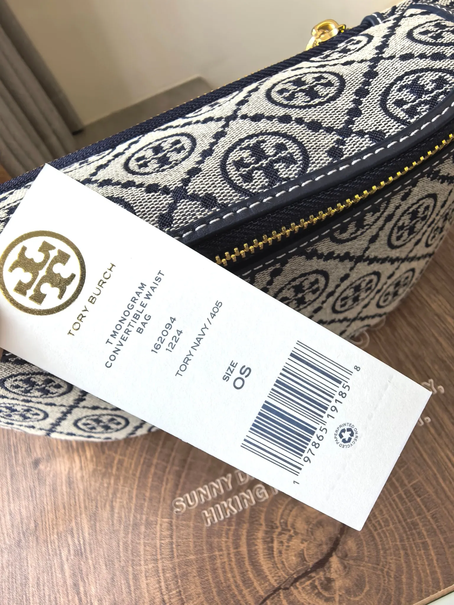 新版腰包 ToryBurch 蓝花 黑色花纹腰包 休闲腰包款
