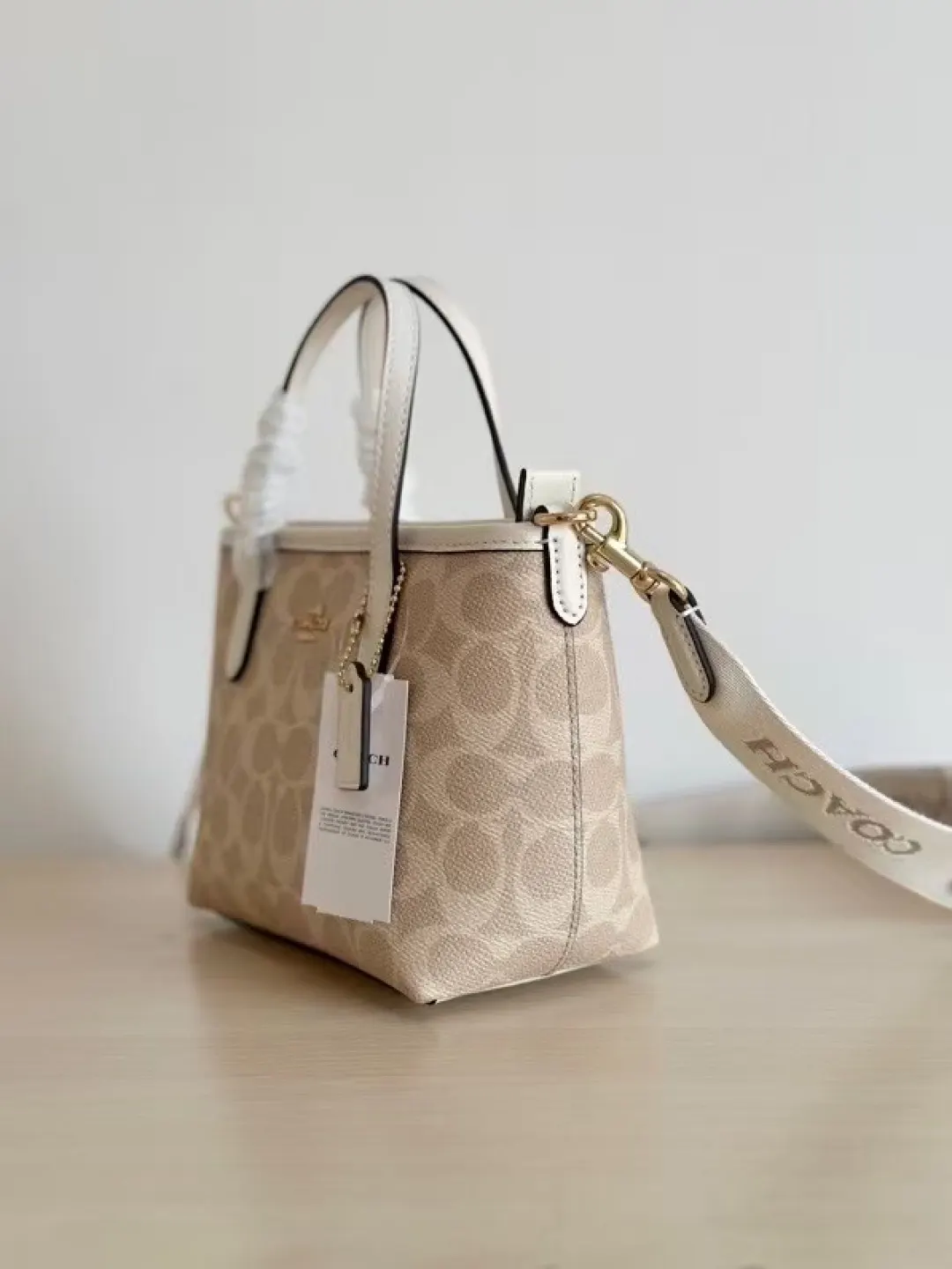 Coach 牛皮 托特包 大容量托特款