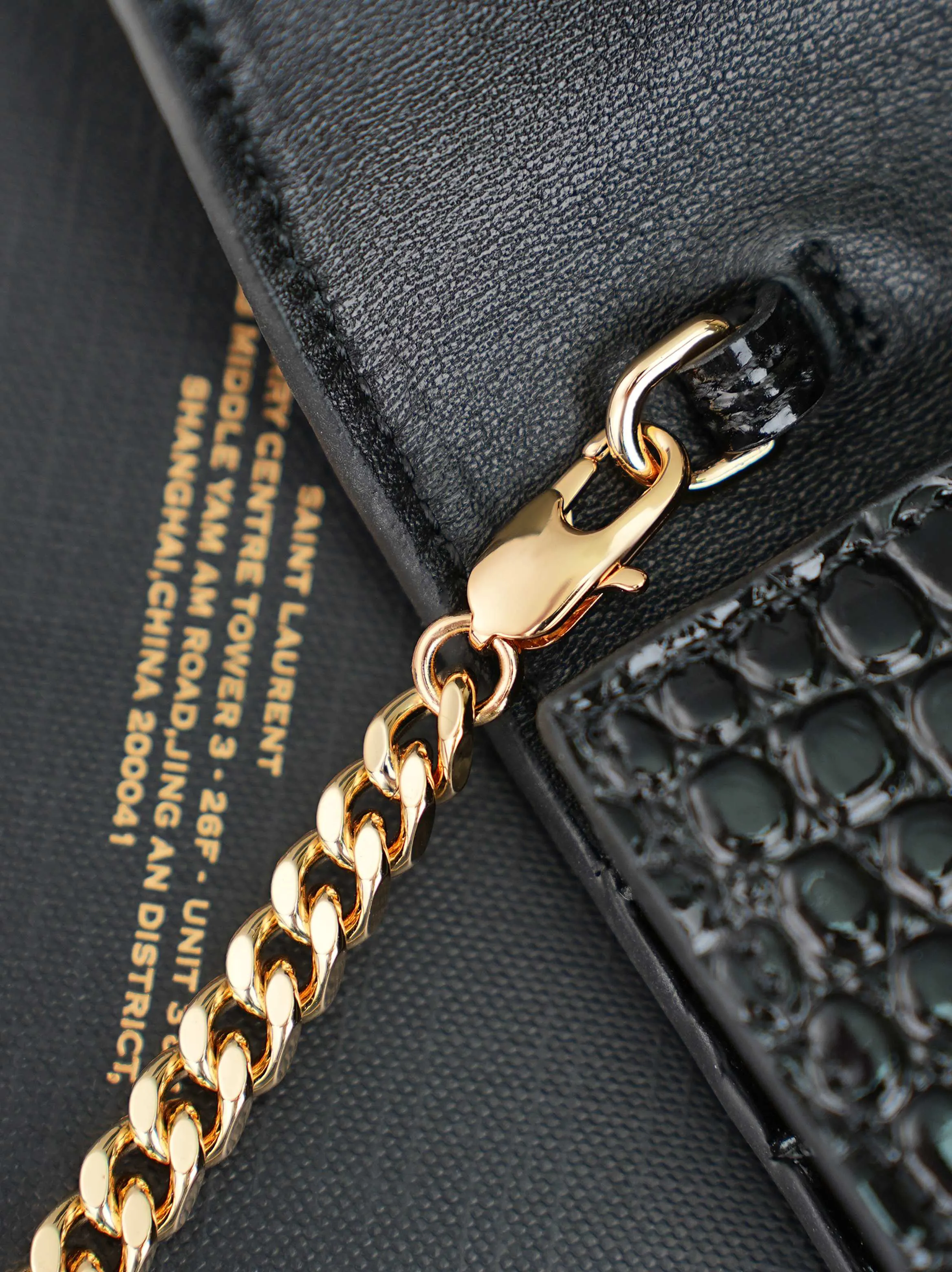 Black Chain Bag Leather